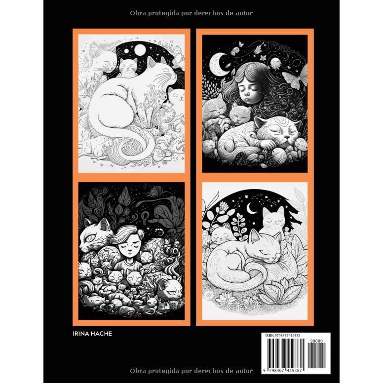 Gatos mágicos: Un libro de colorear para adultos con gatos diferente y único (Libros de colorear para adultos) (Spanish Edition)