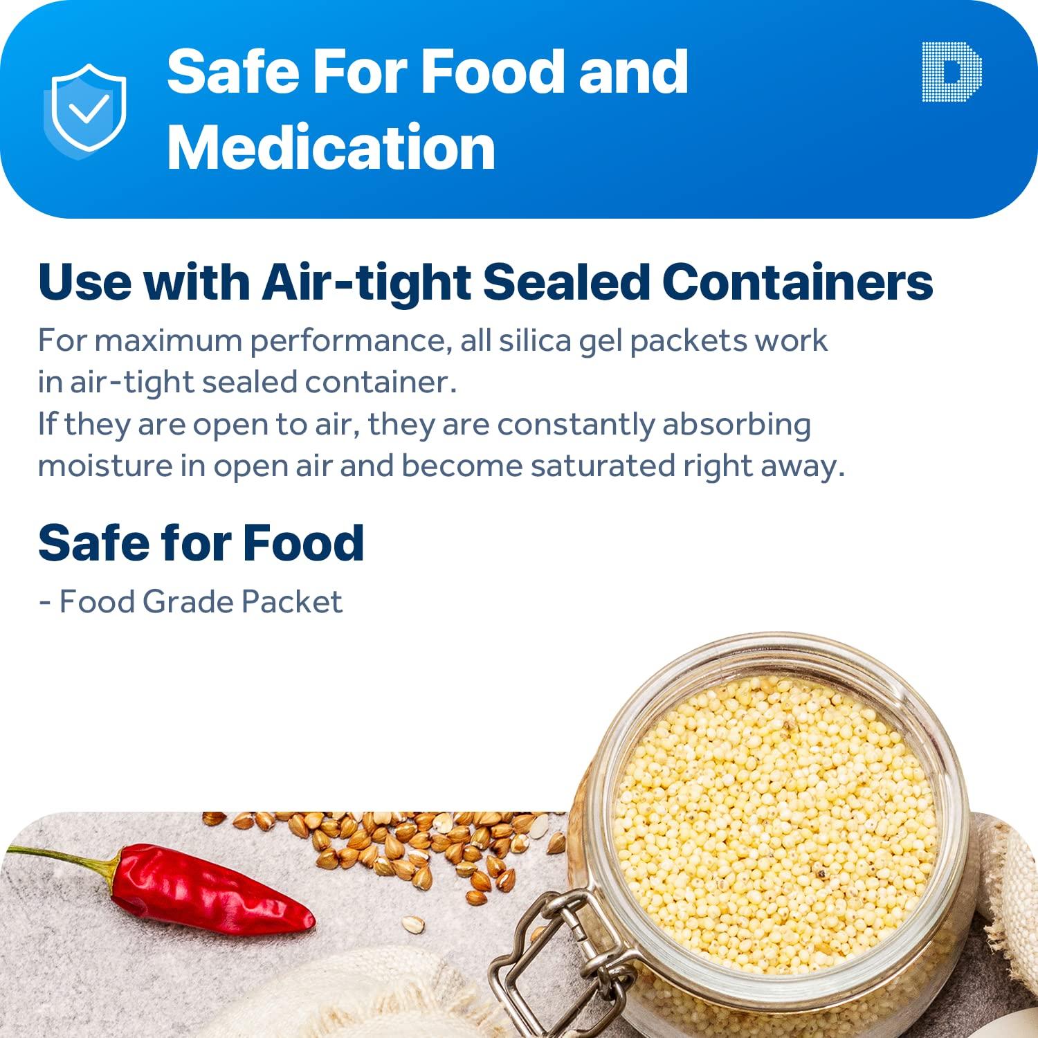 Gel de Silica Premium L2K 200g - 5 Paquetes Deshidratadores