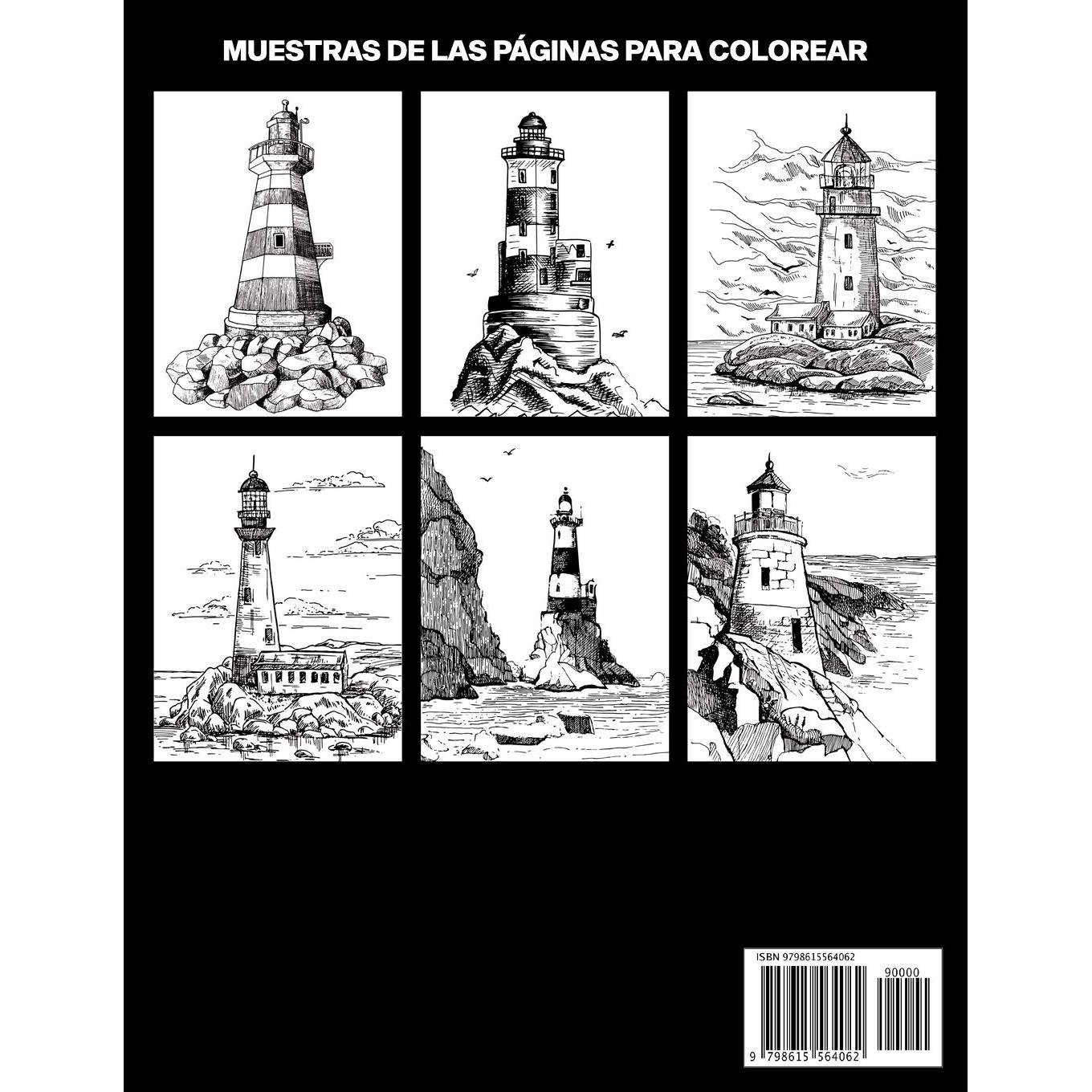 Faro Libro para Colorear: Libro para Colorear para Adultos ofrece dibujos increíbles Faros, 25 ilustraciones profesionales para aliviar el estrés y ... (Faro Páginas de Colorear) (Spanish Edition)