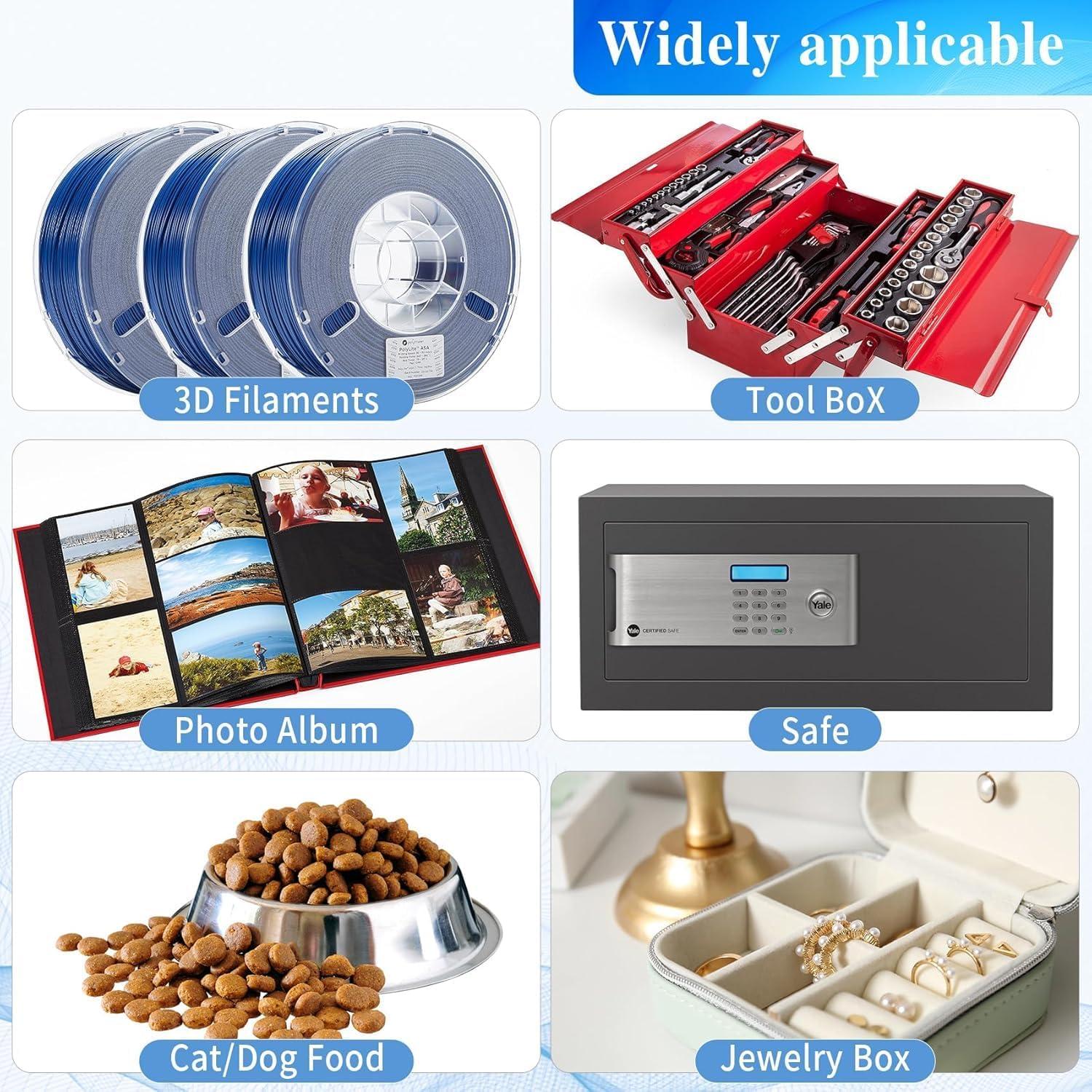 Paquetes de Gel de Sílice 35x50g - Absorbentes de Humedad Reutilizables