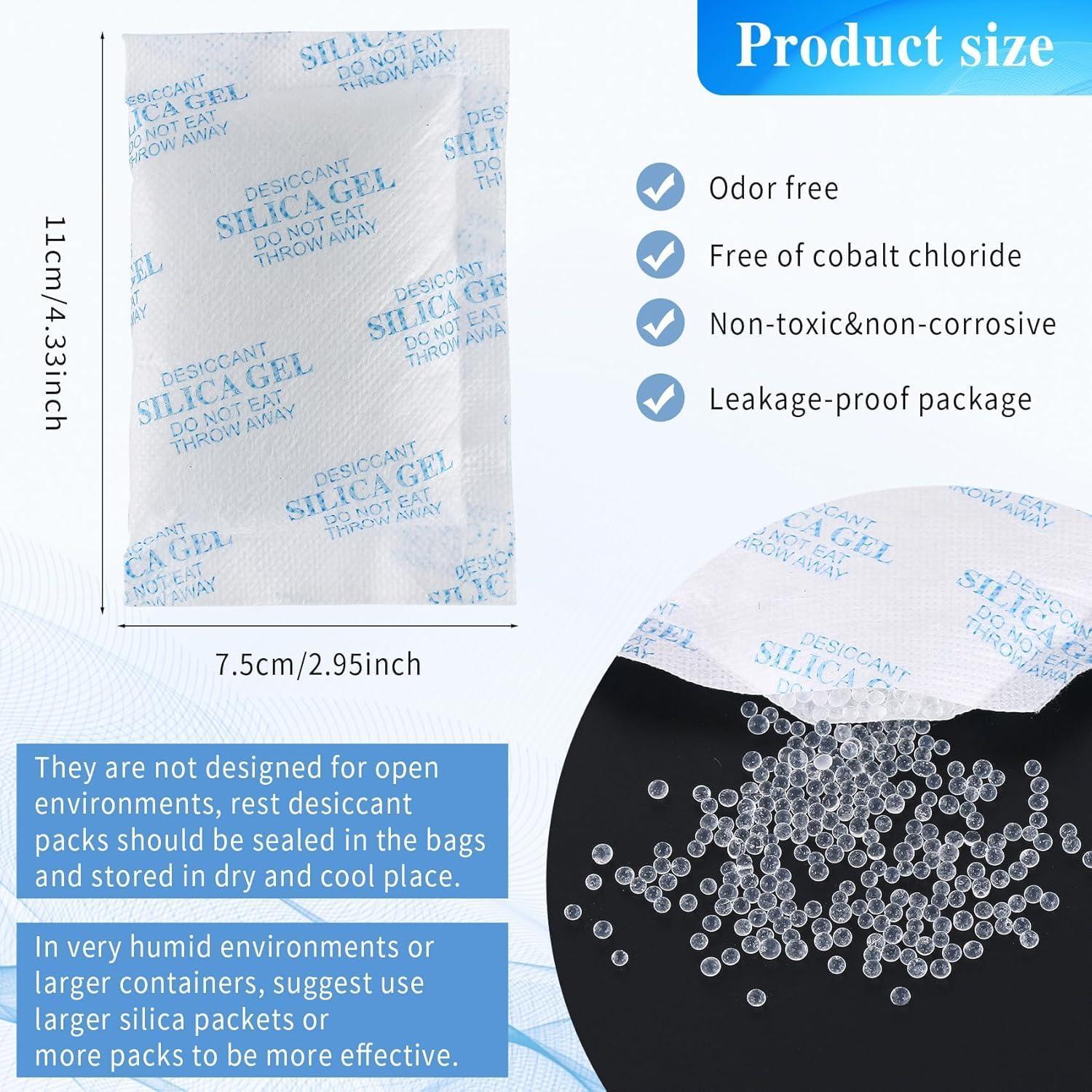 Paquetes de Gel de Sílice 35x50g - Absorbentes de Humedad Reutilizables