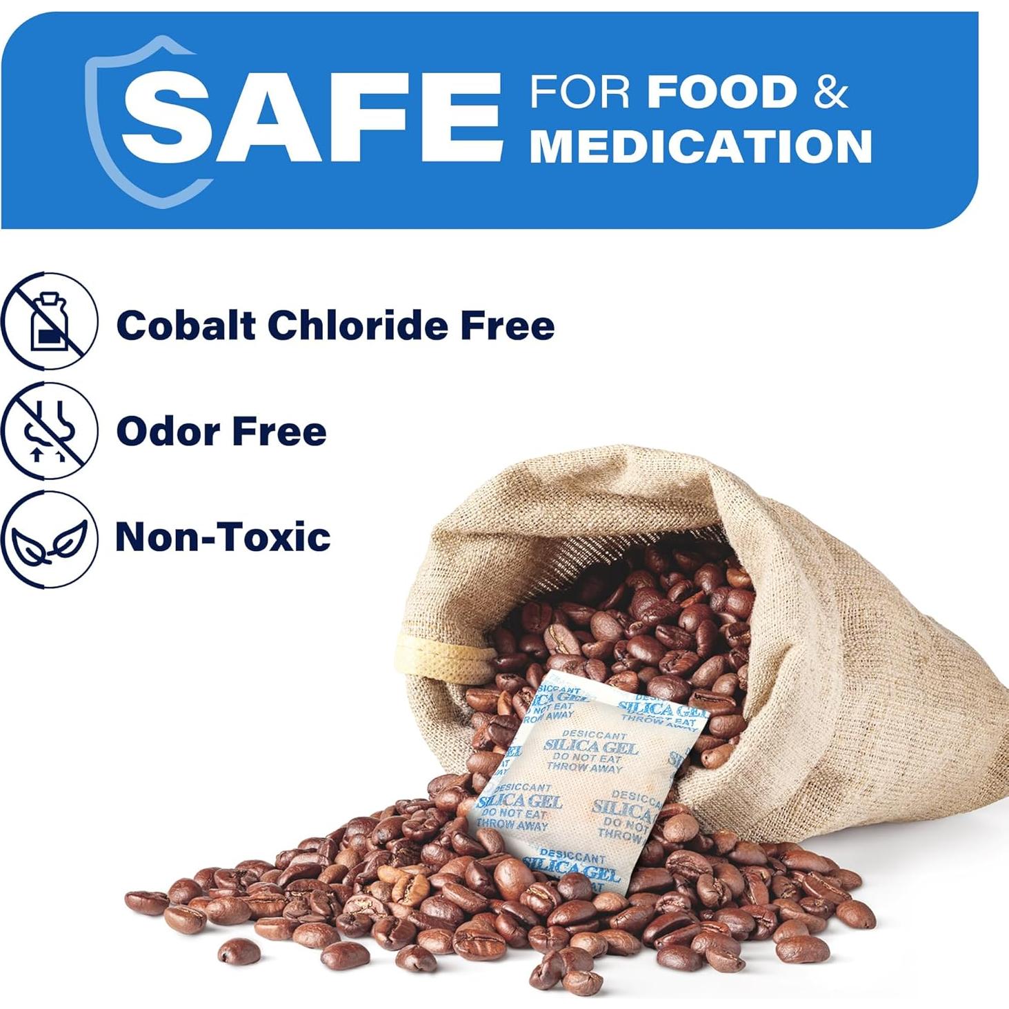 Gel de Silica Deshidratante LotFancy 15 Paquetes 20g Inodoro