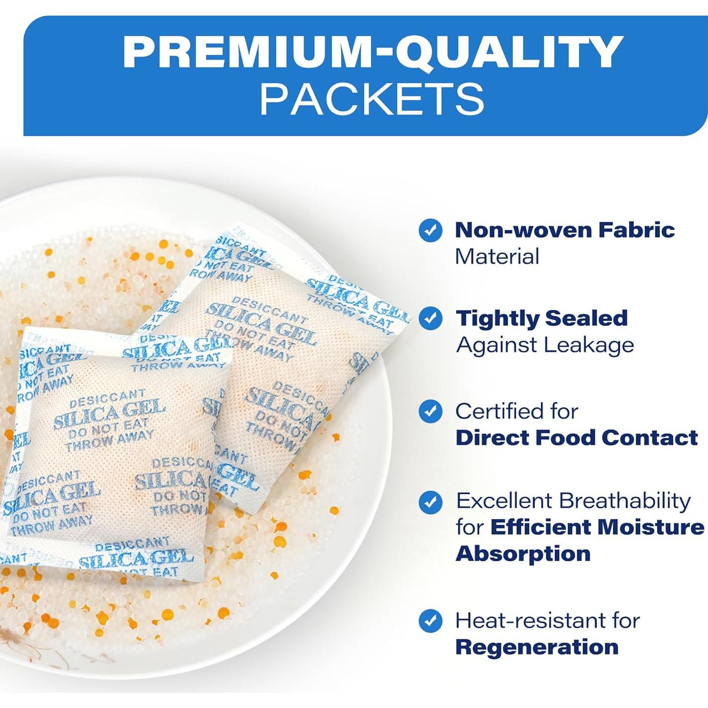 Gel de Silica Deshidratante LotFancy 15 Paquetes 20g Inodoro