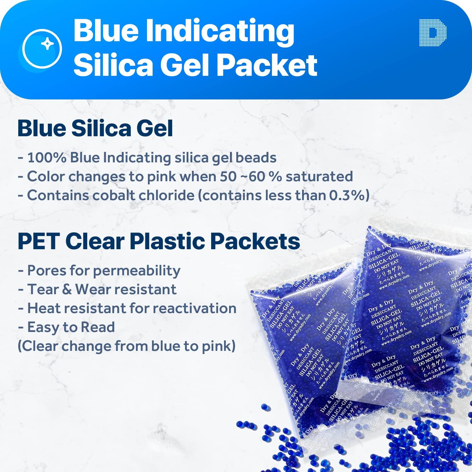 Paquetes de Gel de Silica Seco y Seco Azul 20g - 7 Paquetes