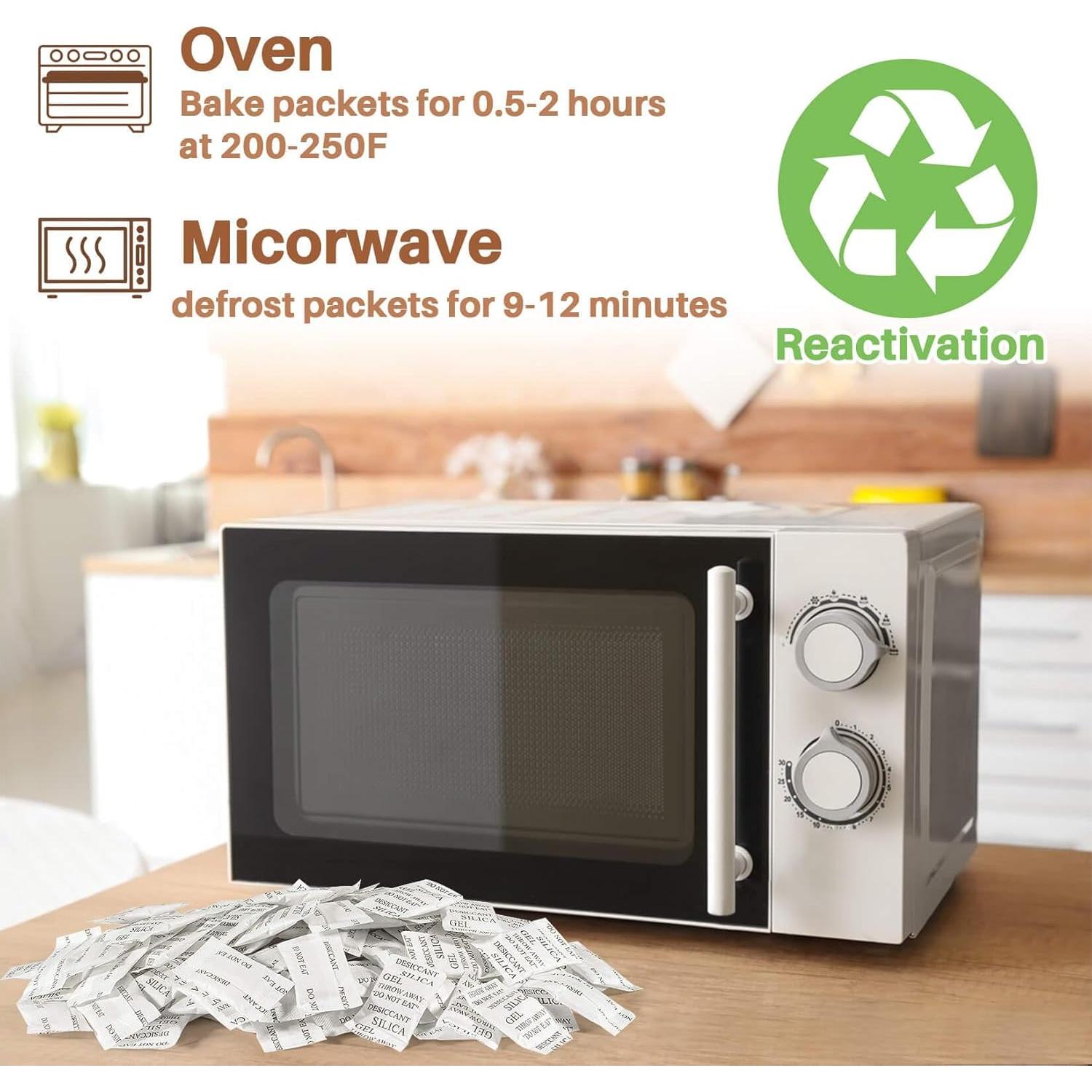 Paquetes Deshidratantes Antihumedad Sukh 100PCS 2g Gel Silicona