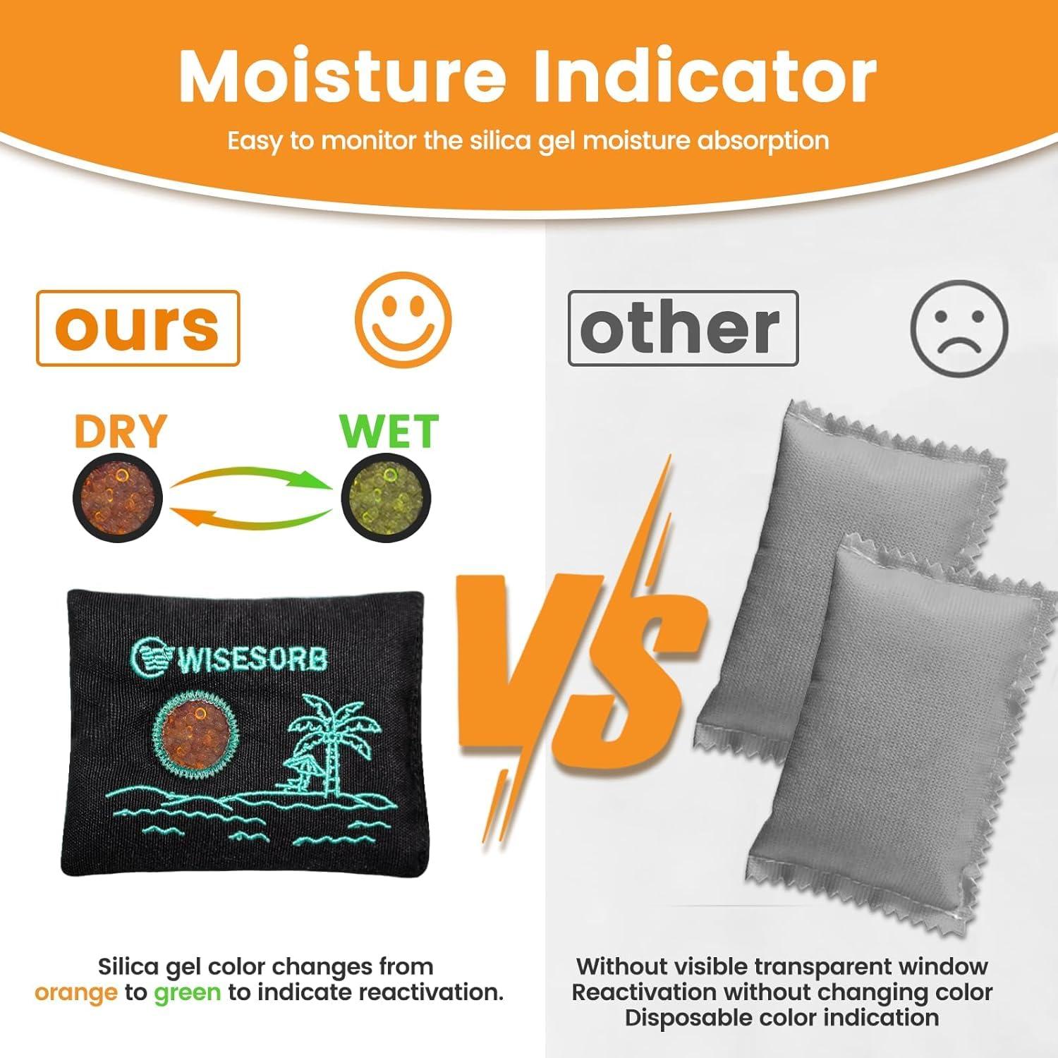 Paquetes Deshidratantes Reutilizables Wisesorbent 100g x 2