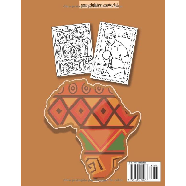 libro para colorear del mes de la historia negra: más de 40 inspiradoras figuras negras famosas y héroes negros para colorear, Regalos Educativos para niños y adultos (Spanish Edition)
