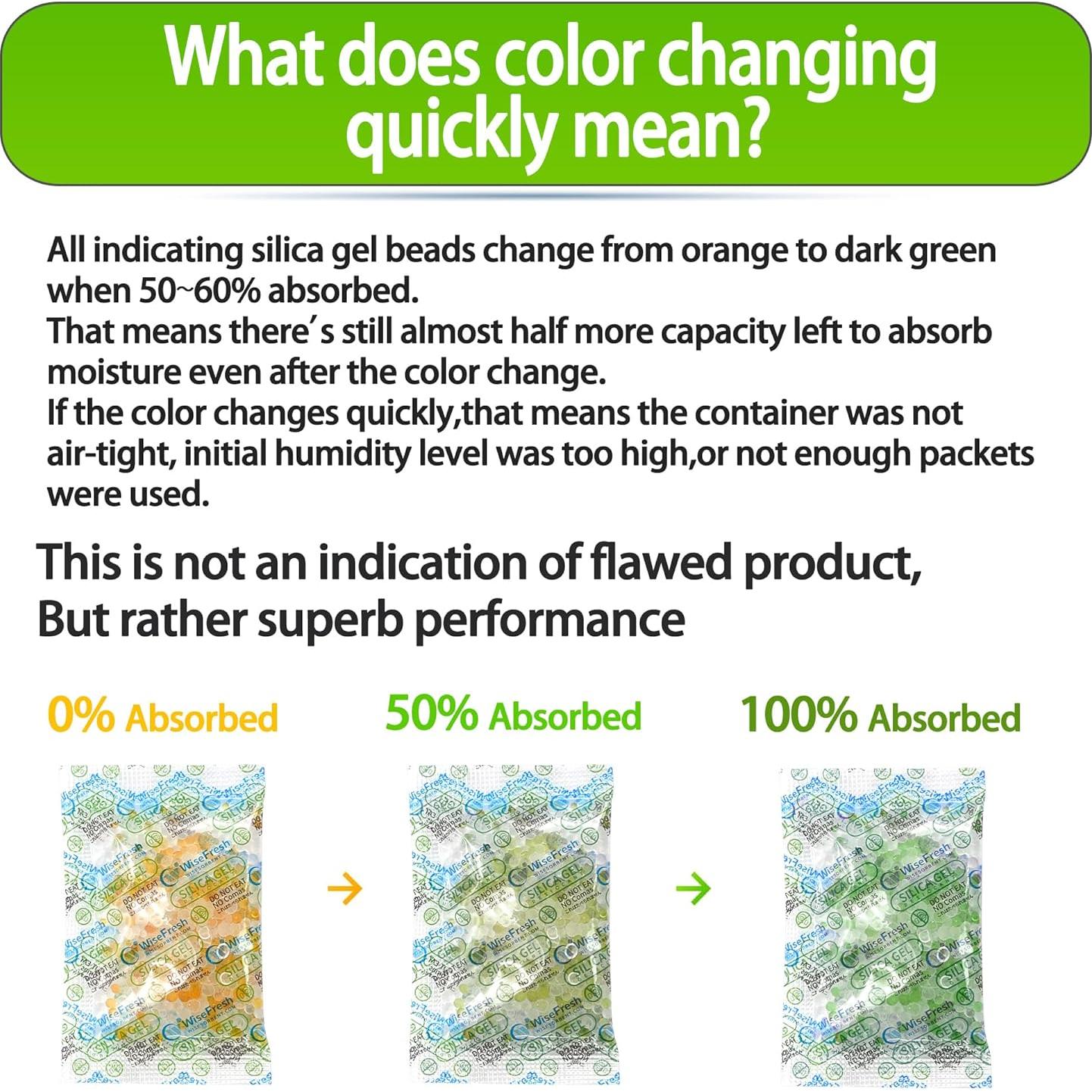 200 Paquetes de Gel de Sílice Deshidratante 5g Wisesorbent