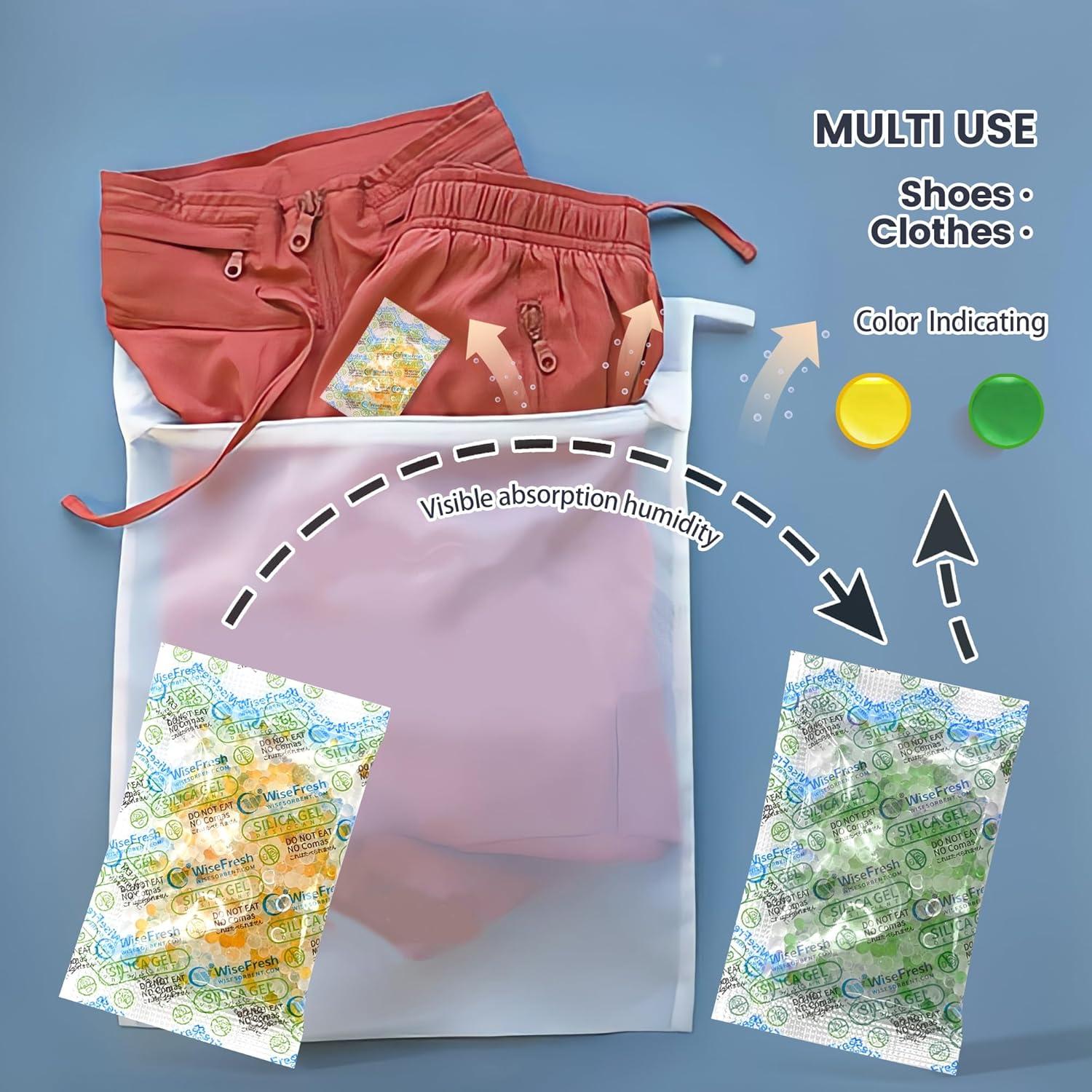 200 Paquetes de Gel de Sílice Deshidratante 5g Wisesorbent