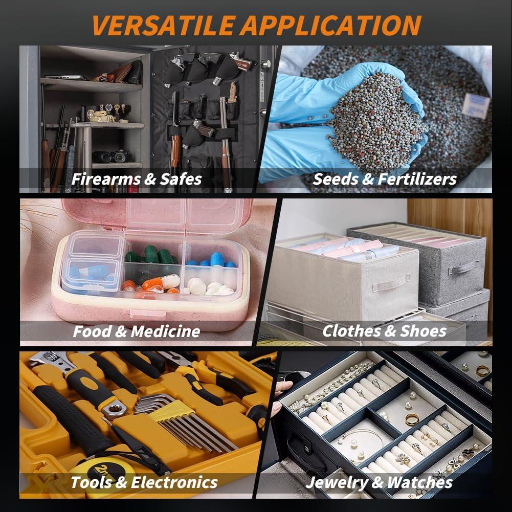 30 Paquetes de Gel de Silica Deshidratante Reutilizable 5g