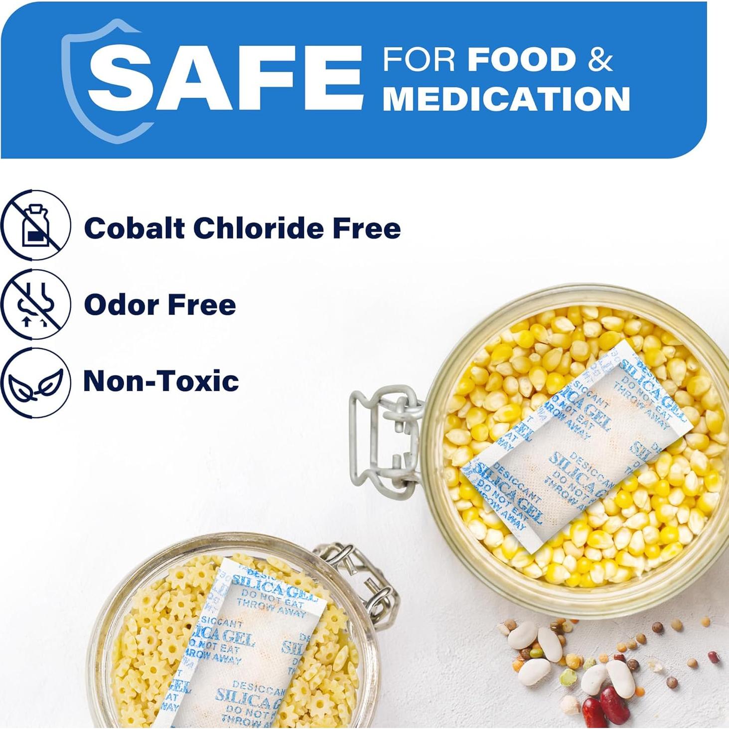 Gel de Silica Deshidratante LotFancy 100 Paquetes Variados