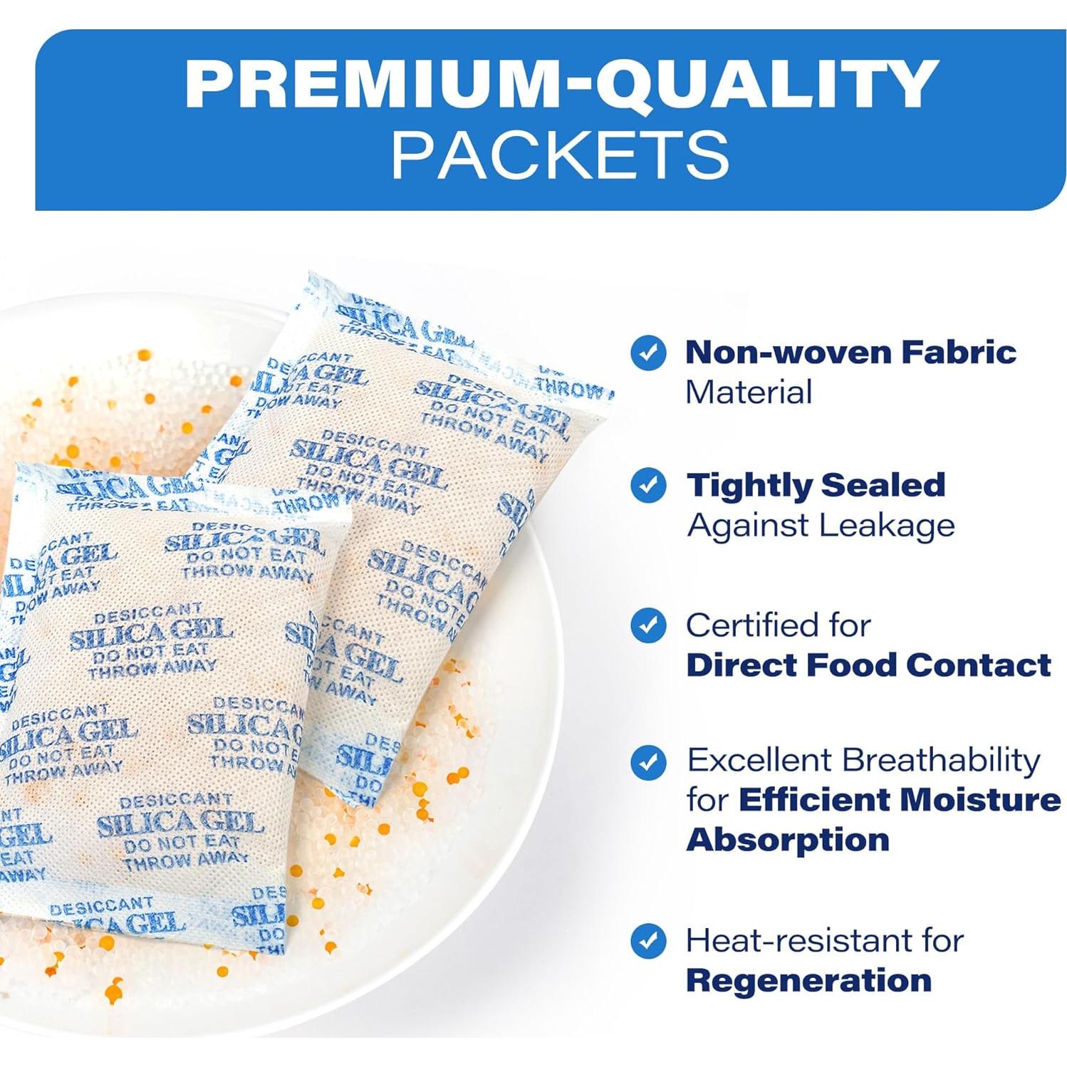 Gel de Silica Deshidratante LotFancy 100 Paquetes Variados