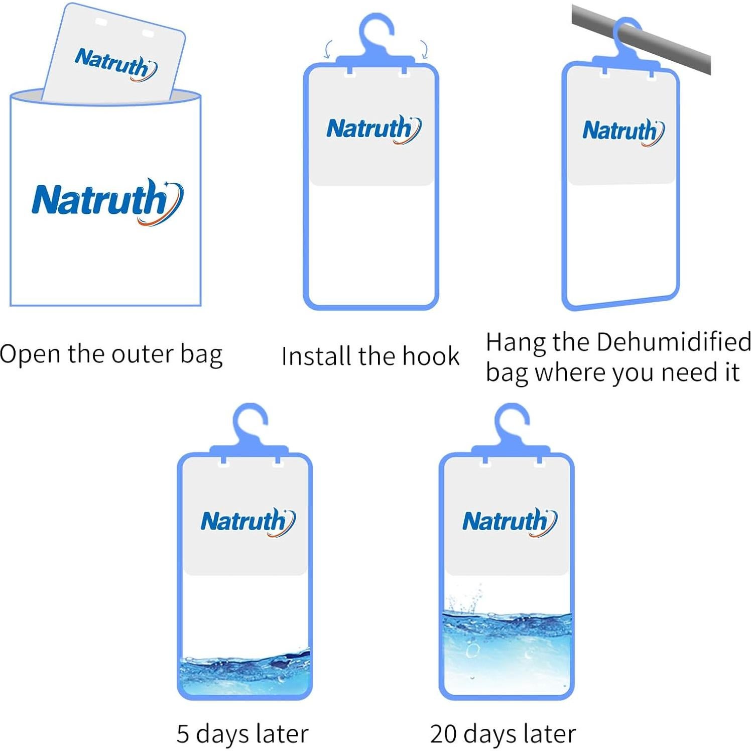 Bolsas Absorbentes de Humedad NATRUTH 12-Pack 277g Aroma Fresco