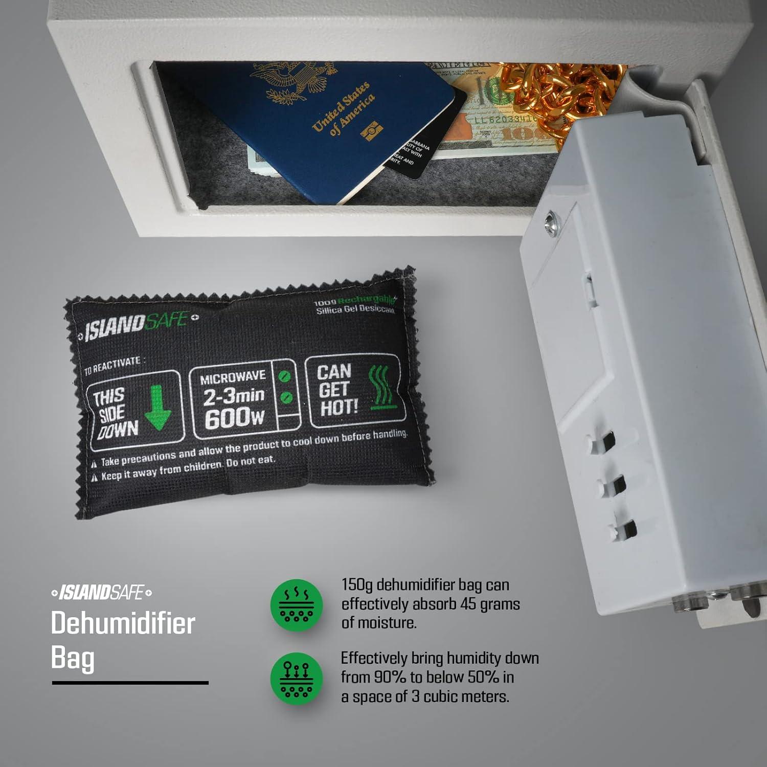 Bolsa Deshumidificadora ISLANDSAFE 200g Recargable Microondas