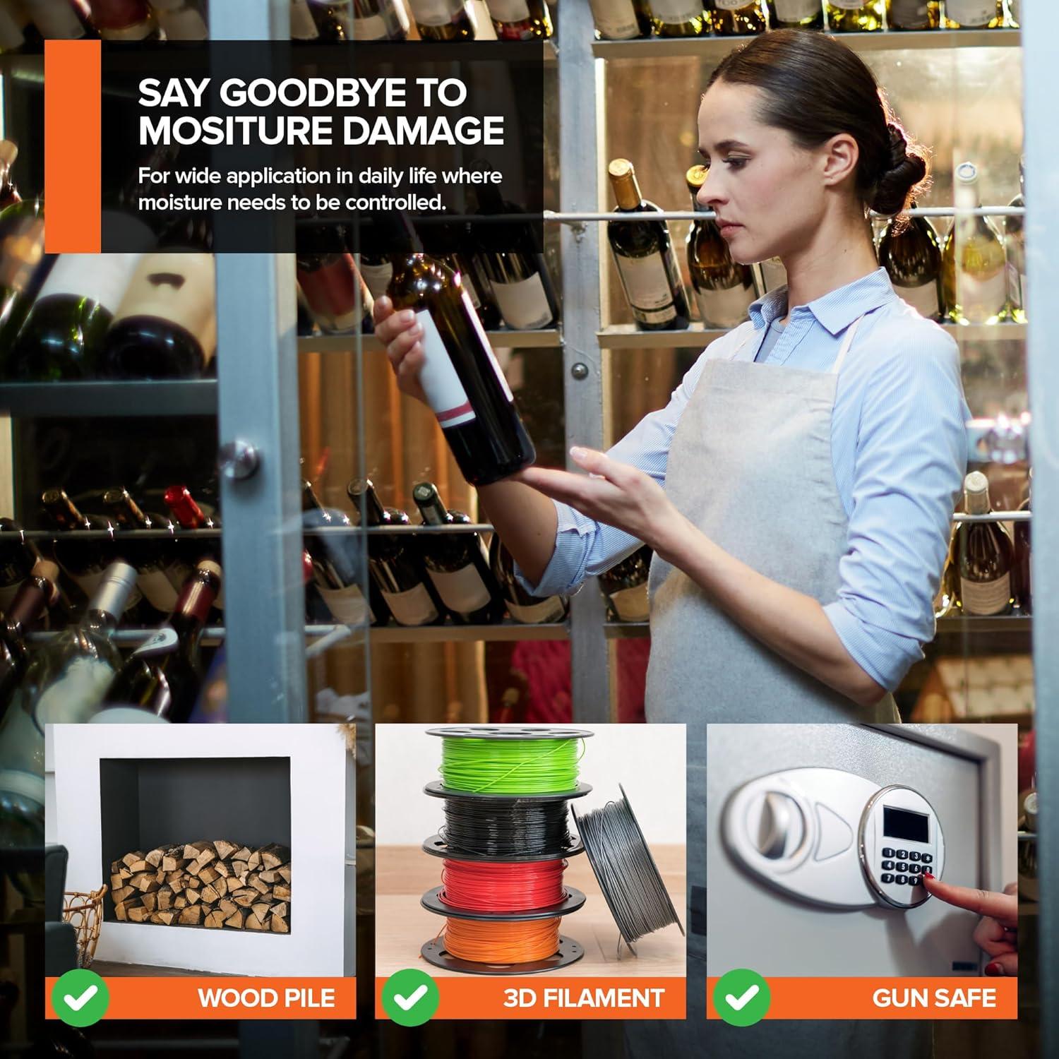 Perlas de Gel de Sílice 2 LB - Deshidratantes Reutilizables 3-5mm