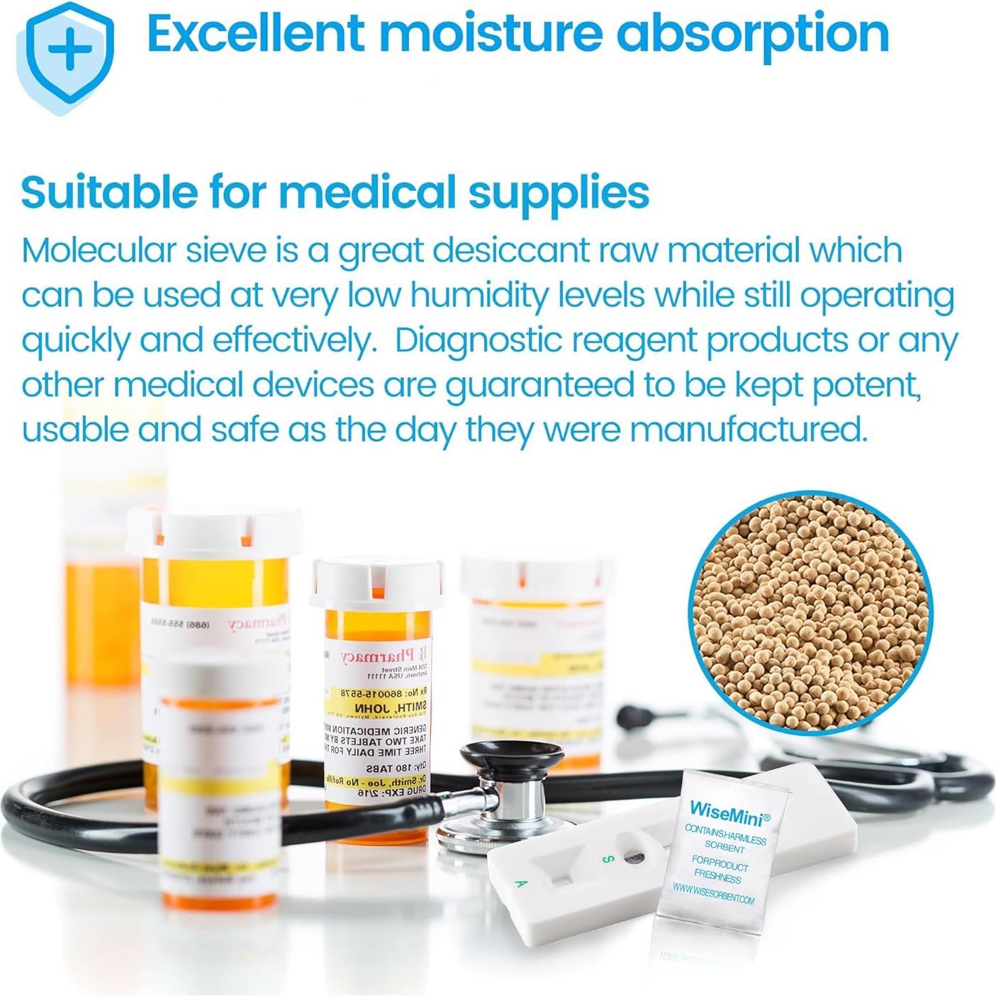 Paquetes Deshidratantes 1g Wisesorbent 600 Unidades Grado Alimenticio