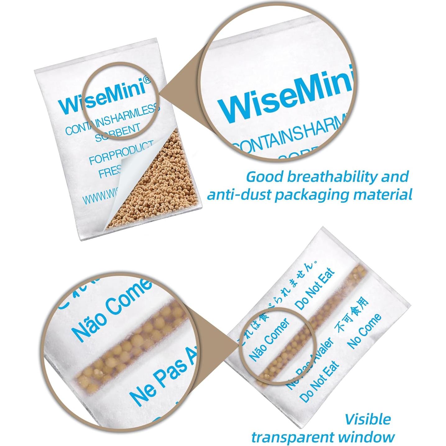 Paquetes Deshidratantes 1g Wisesorbent 600 Unidades Grado Alimenticio