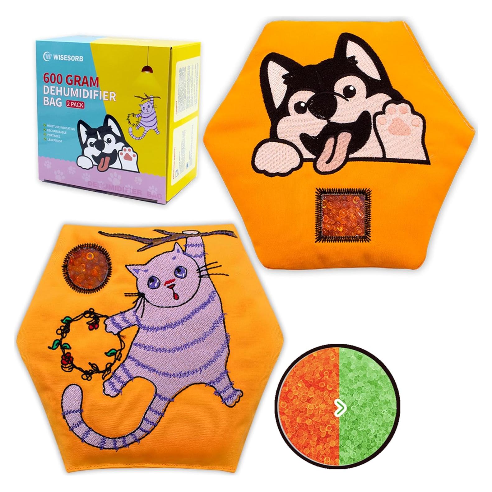 Paquete de 2 Bolsas Deshidratantes Wisesorb 600g Gel de Sílice