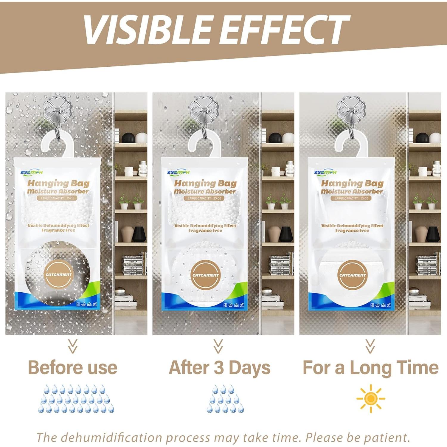 Bolsas Deshumidificadoras ZSZMFH 8 Paquetes 425 g Sin Olor