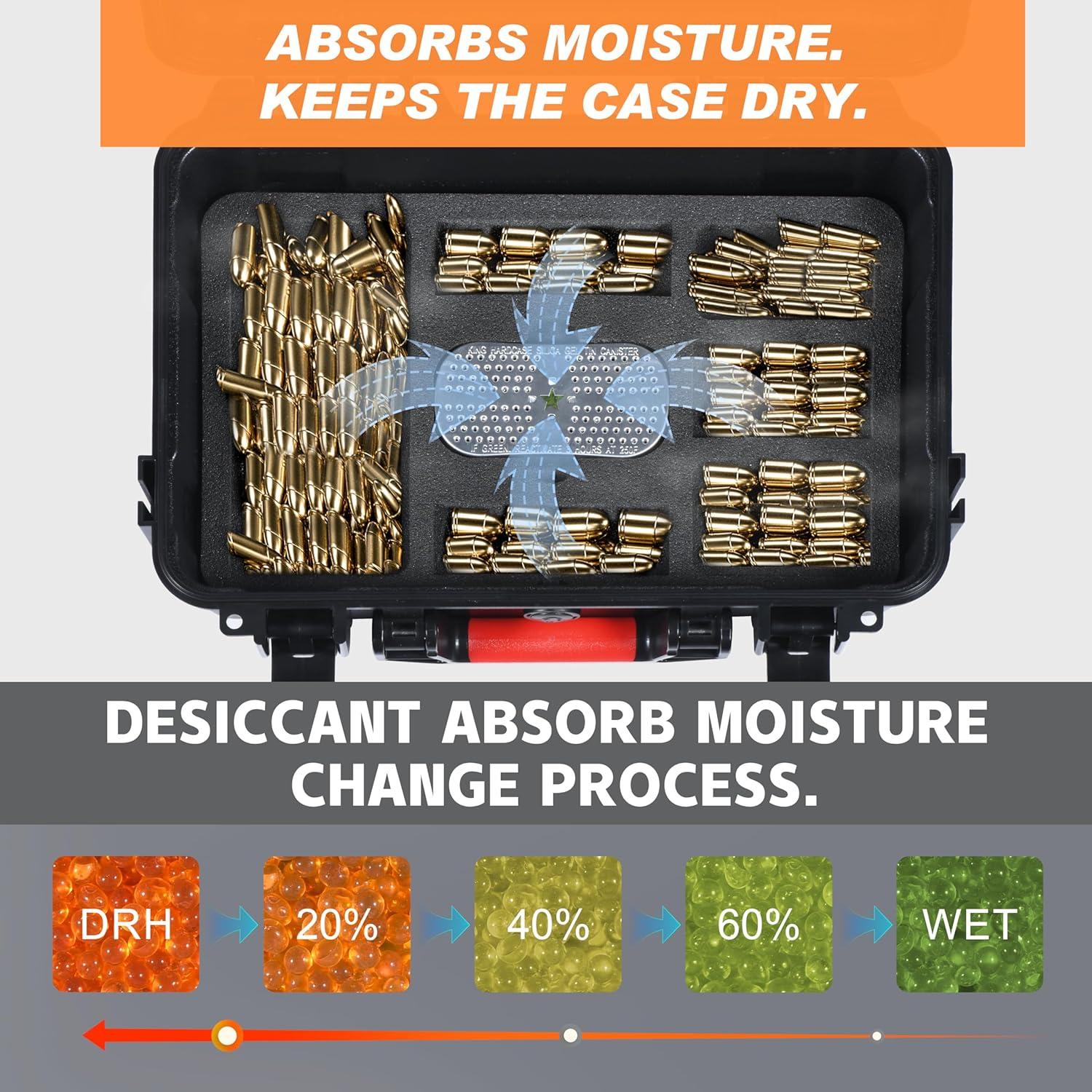 Deshumidificador de gel de sílice Kinghardcase KHC-3322697 2 Piezas