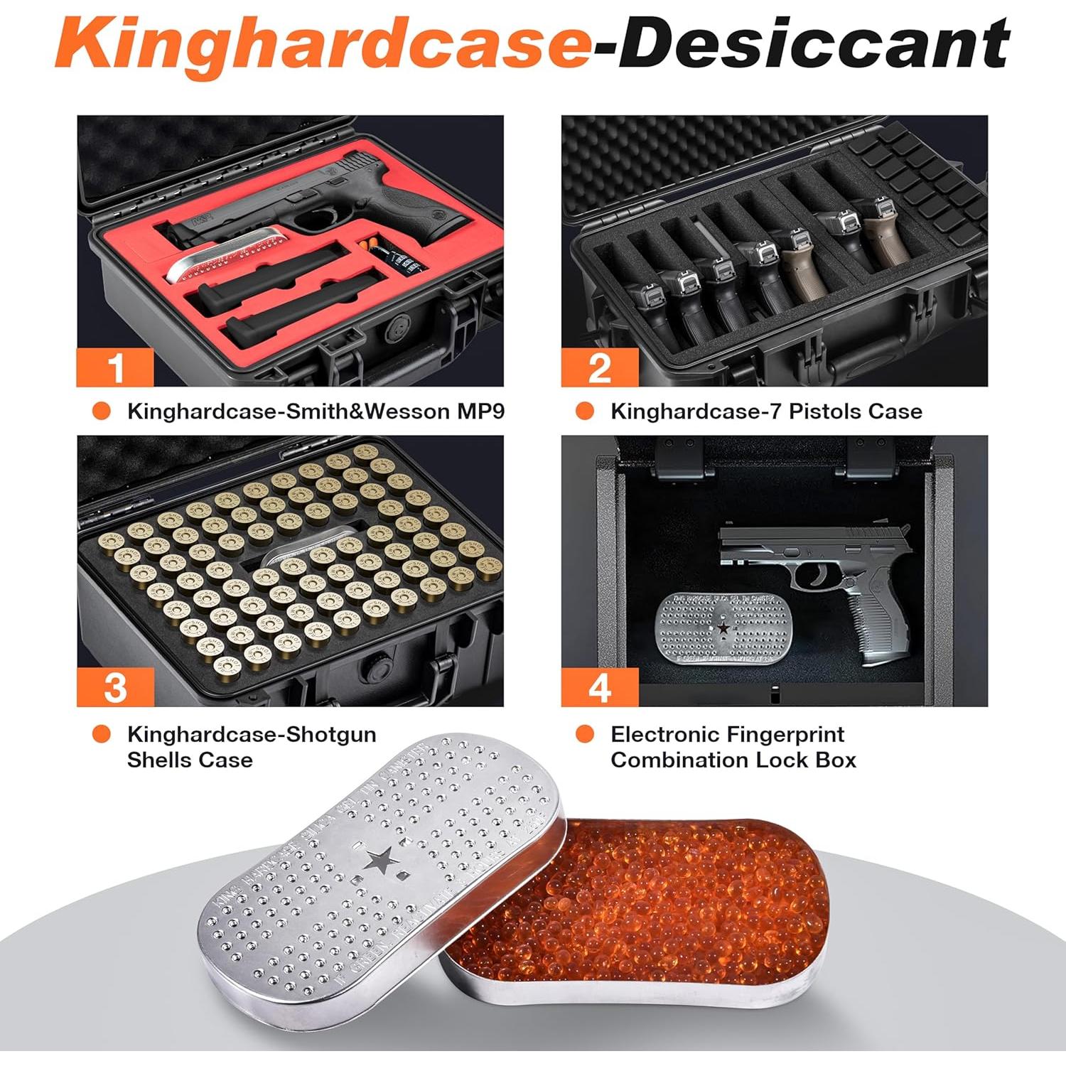 Deshumidificador de gel de sílice Kinghardcase KHC-3322697 2 Piezas