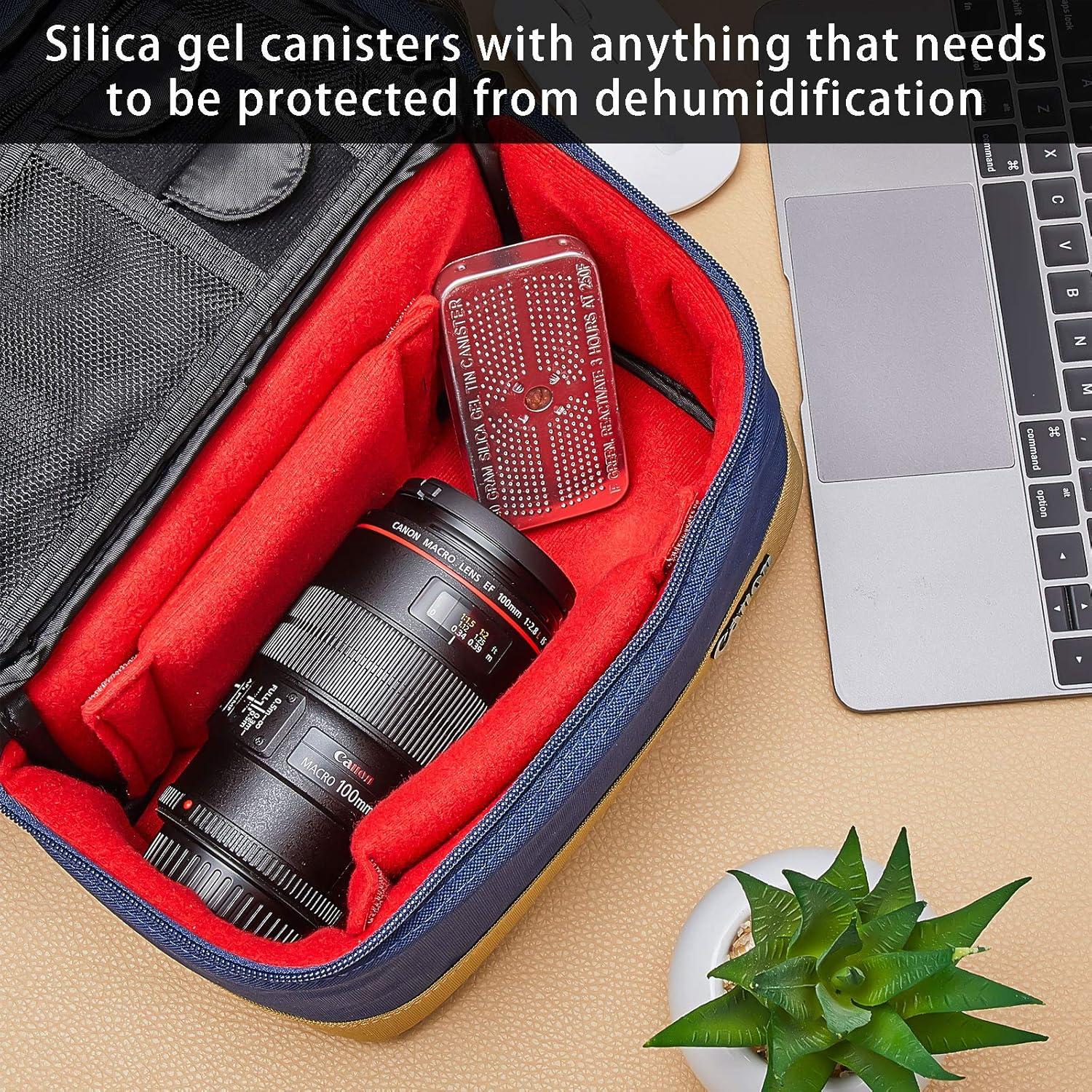 Deshumidificador Gel Silica Patelai 7 Piezas 40g Lata Reutilizable