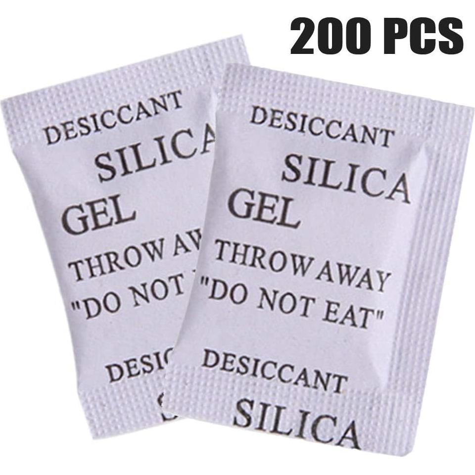 200 Pcs Gel de Silica Alimenticio Saycker Absorbente de Humedad