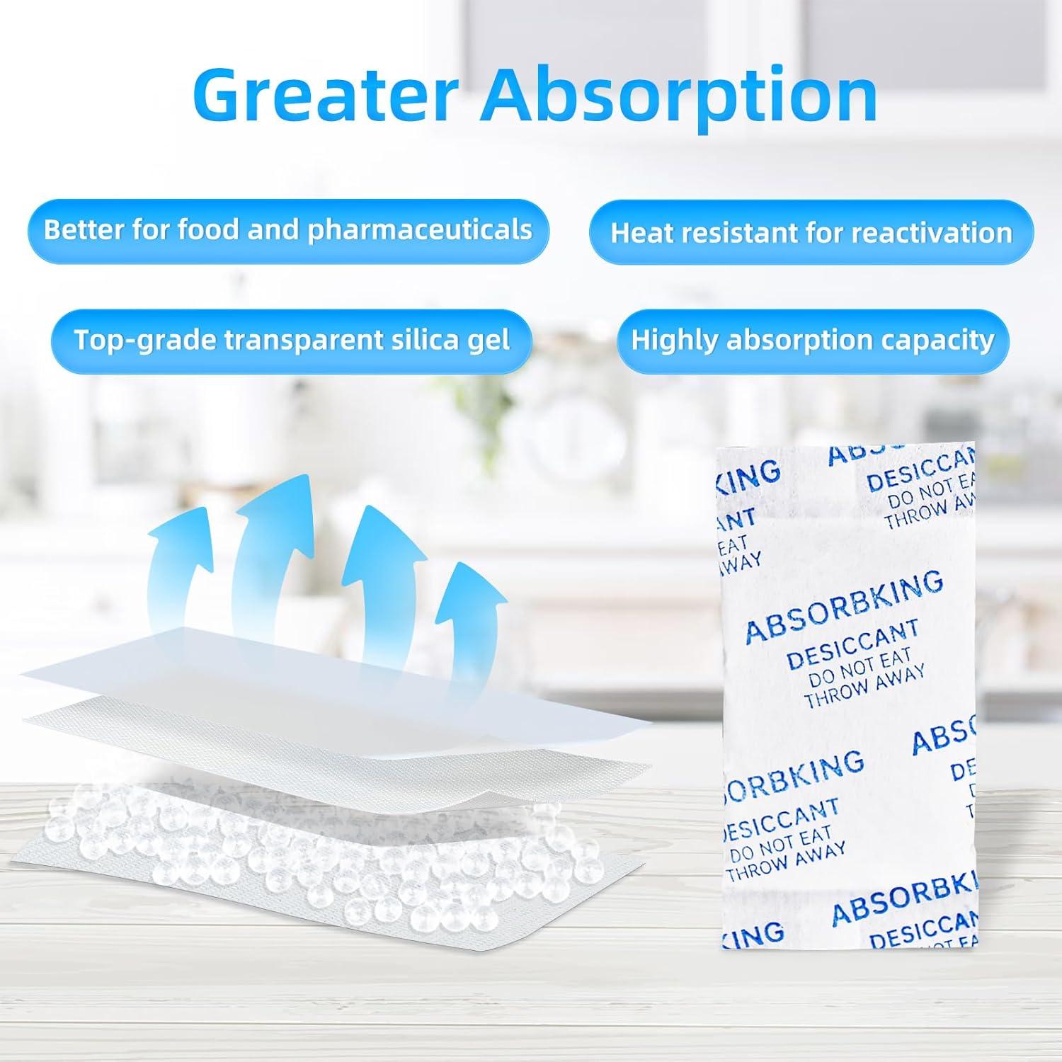 Paquetes de Gel de Sílice 0.5g - 600 Unidades Grado Alimenticio