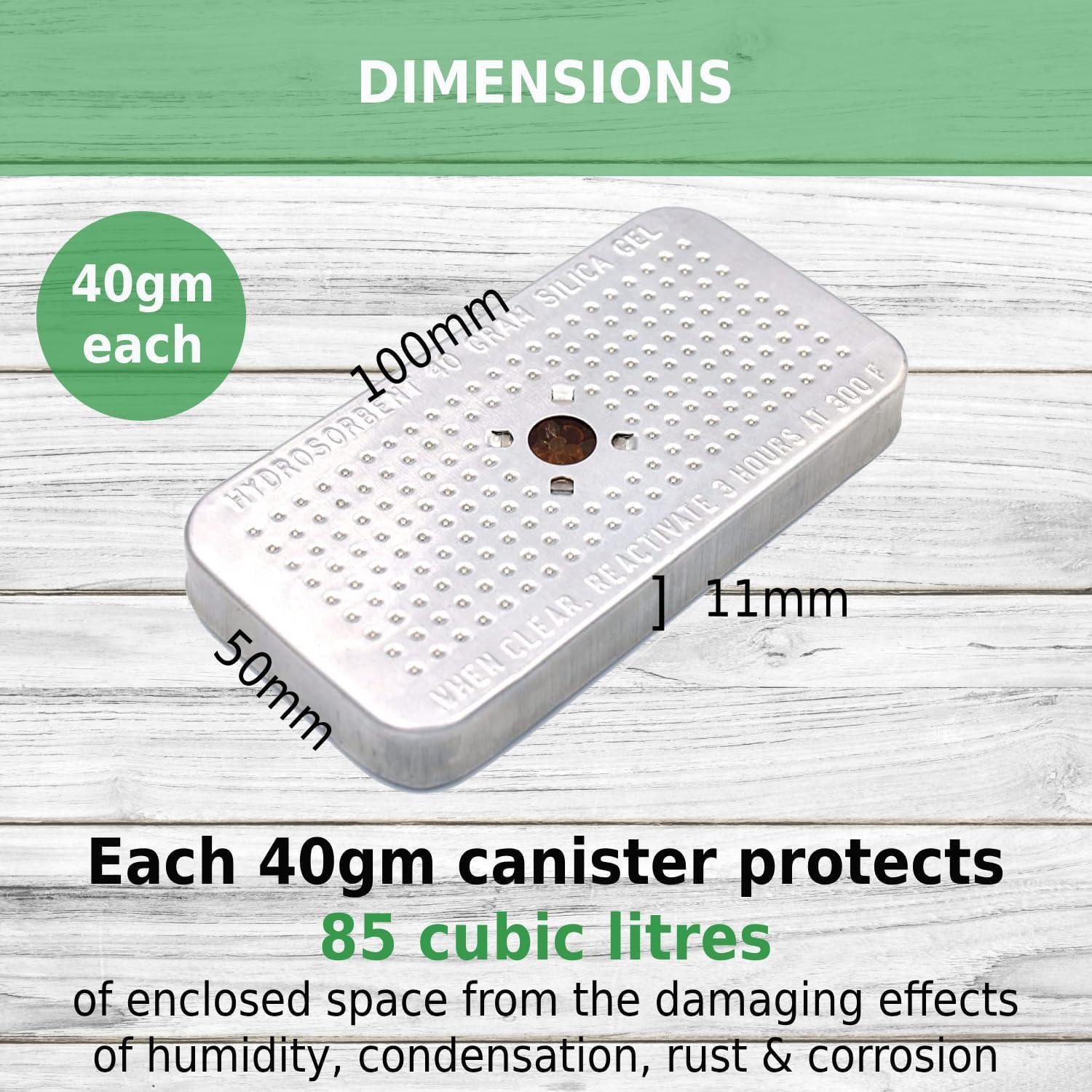 Deshumidificador de Gel de Sílice Hydrosorbent OSG-40 40g Naranja