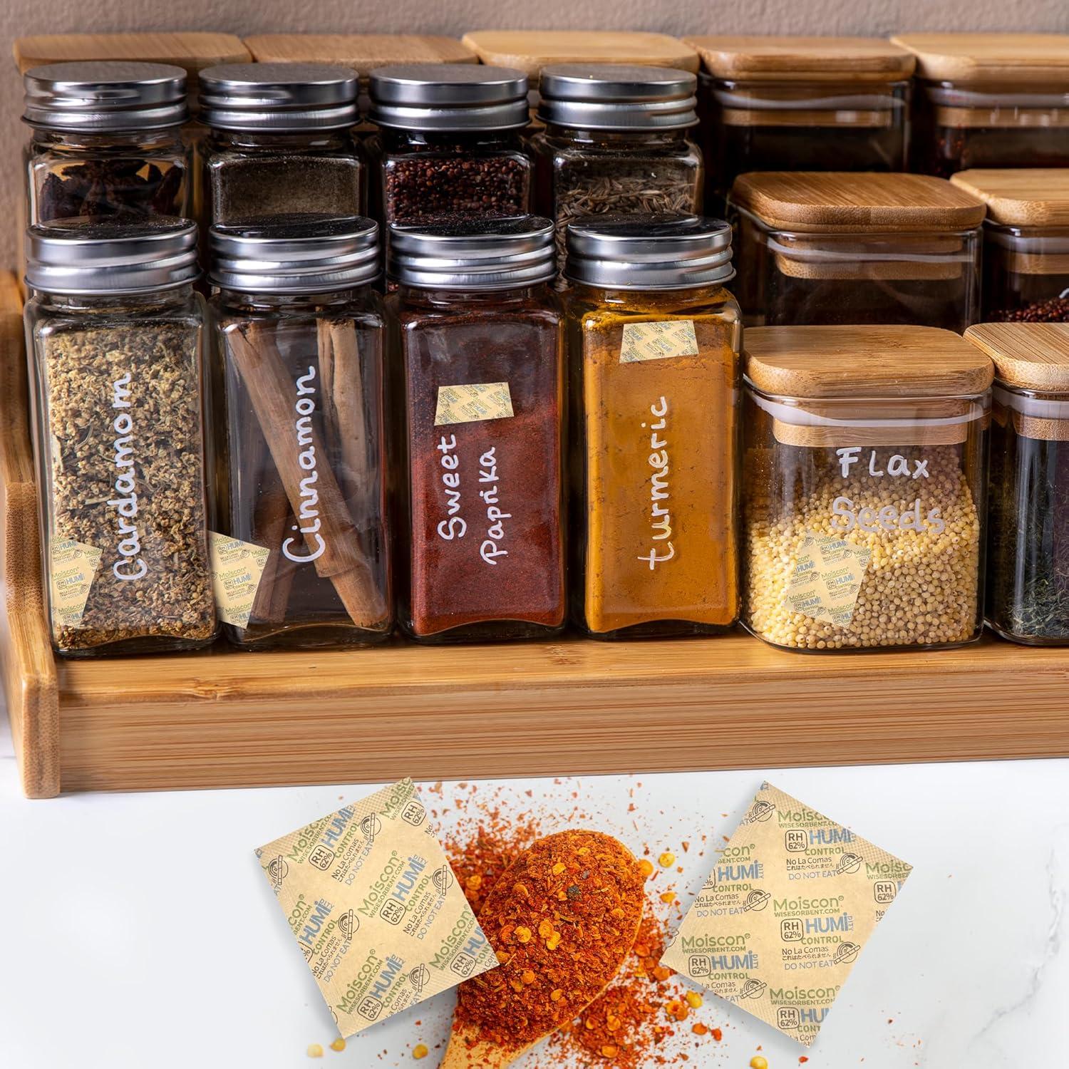 Paquete de 60 Paquetes de Control de Humedad Wisesorb 8g 62% RH