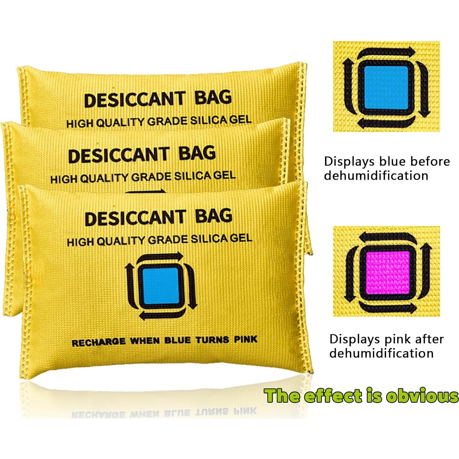 Paquete Deshidratante de Gel de Silica IIYL 200g Reutilizable