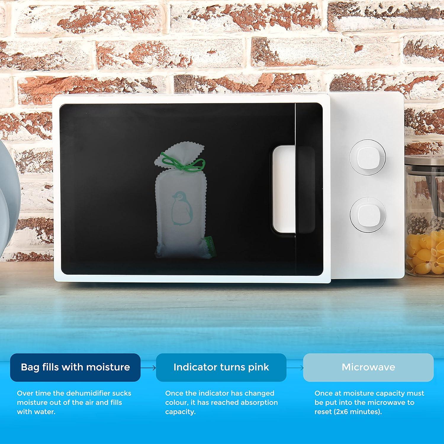 Deshumidificador Reutilizable ZARPAX 155g - Juego de 2 Bolsas