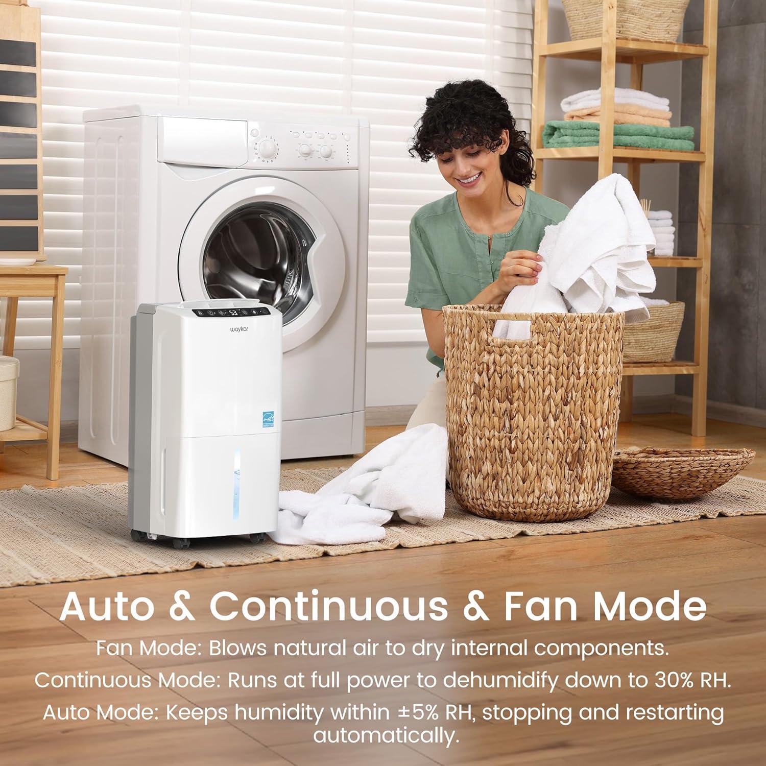 Deshumidificador Waykar 2025 34 Pints 2000 m² Energy Star