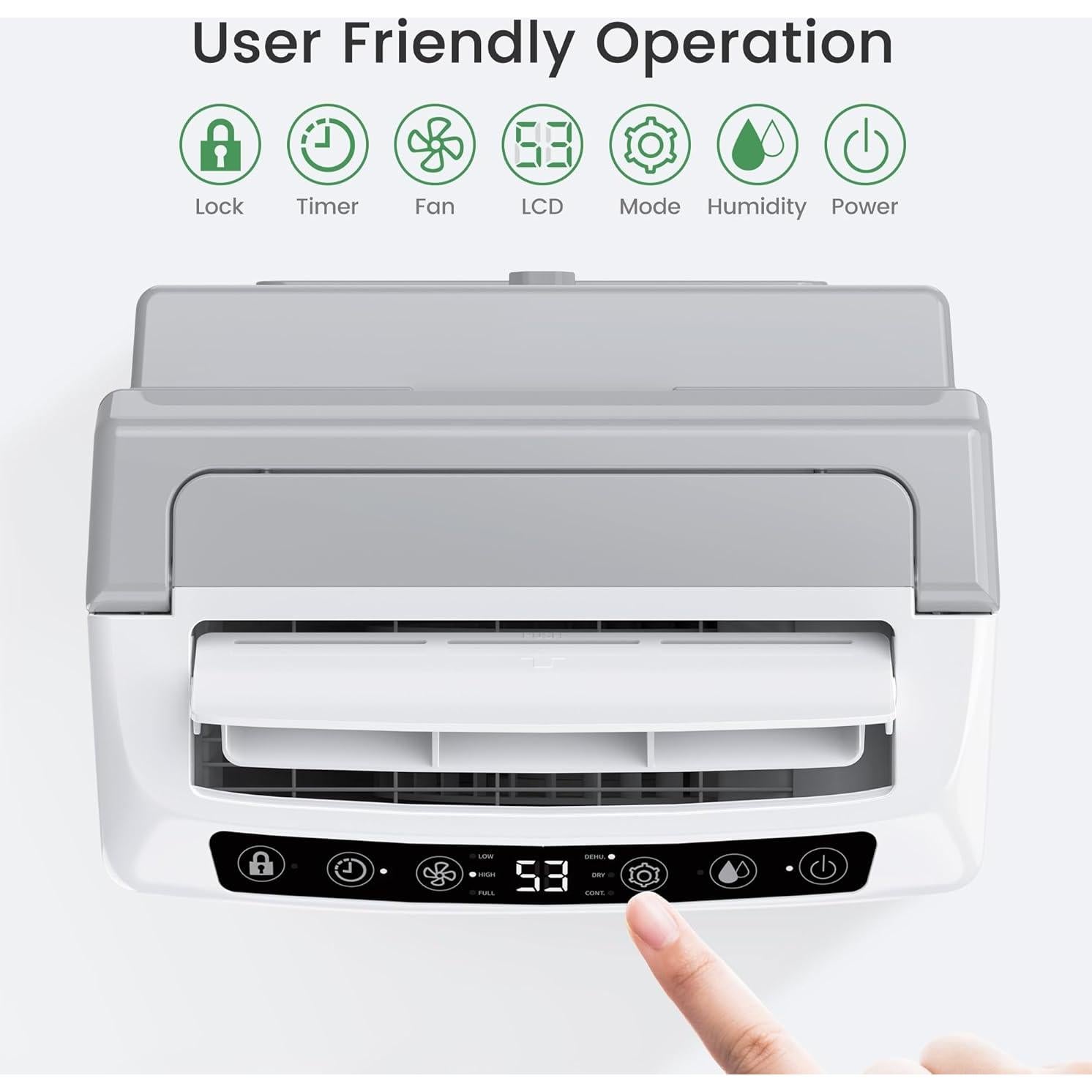 Deshumidificador Waykar 2025 34 Pints 2000 m² Energy Star