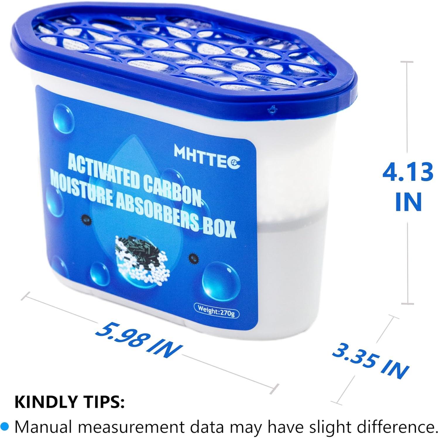 Cajas Absorbentes de Humedad MHTTEC 4 Piezas 1kg Deshumidificadores