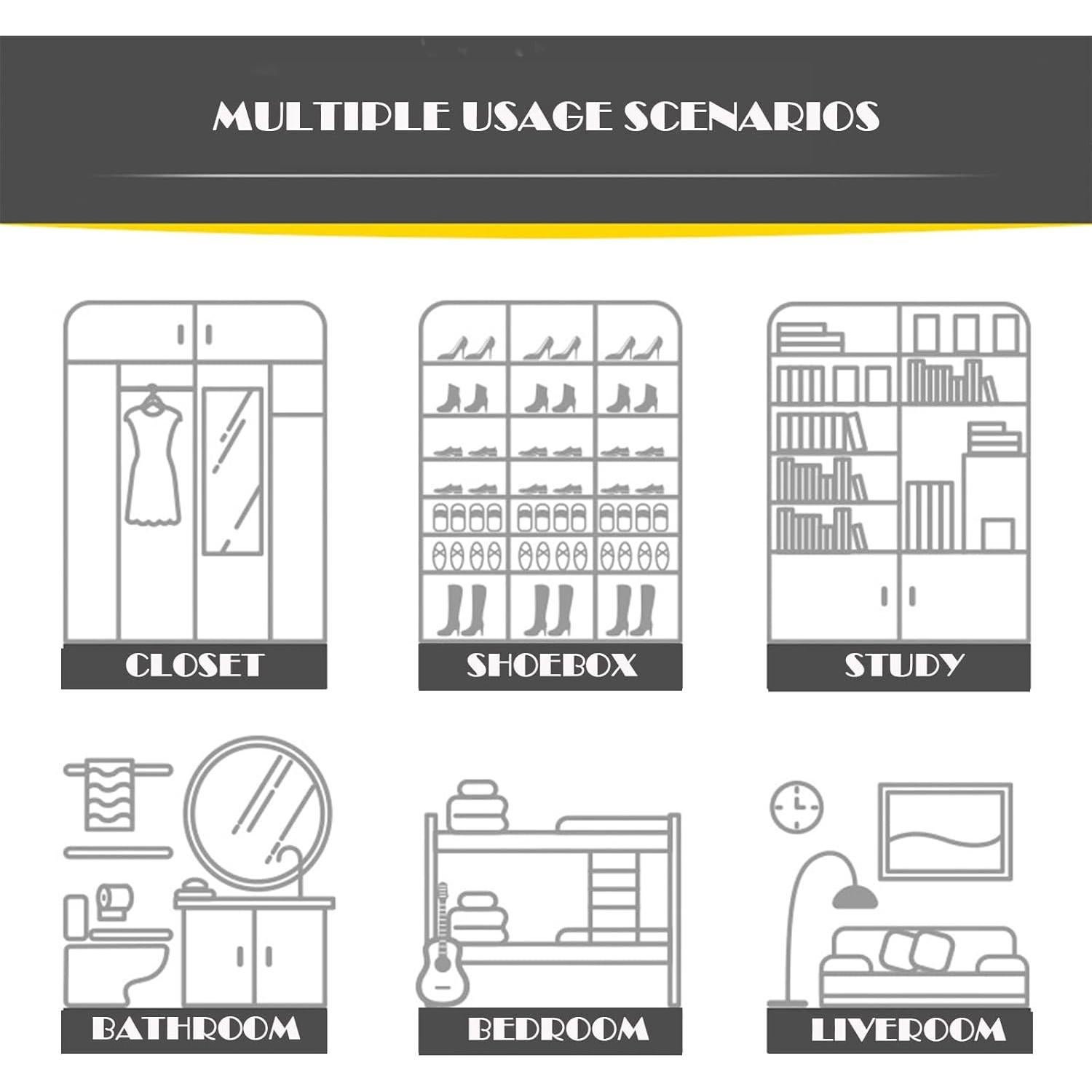 Cajas Absorbentes de Humedad MHTTEC 4 Piezas 1kg Deshumidificadores