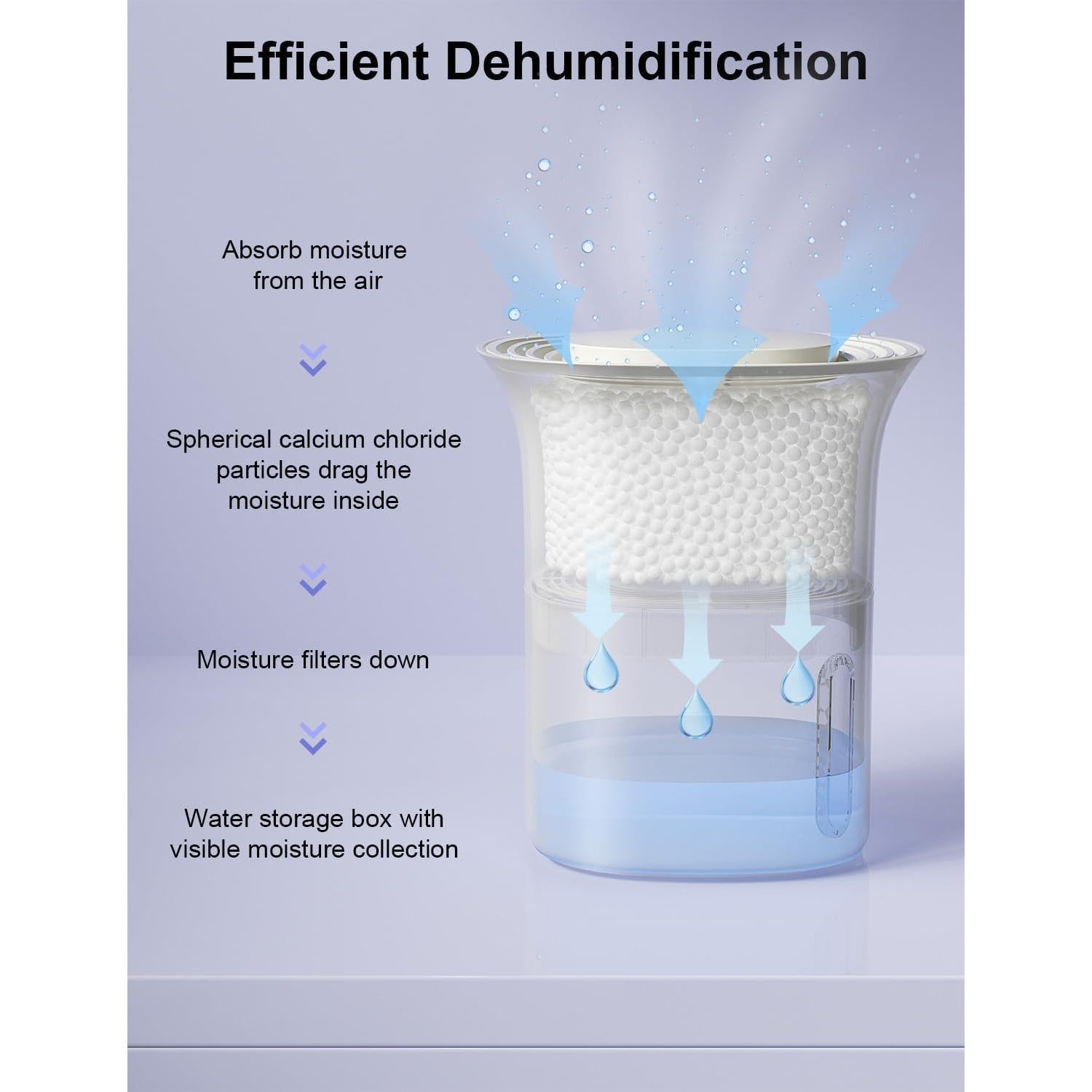 CLEVAST Cubo Deshumidificador Reutilizable 350g para Closet