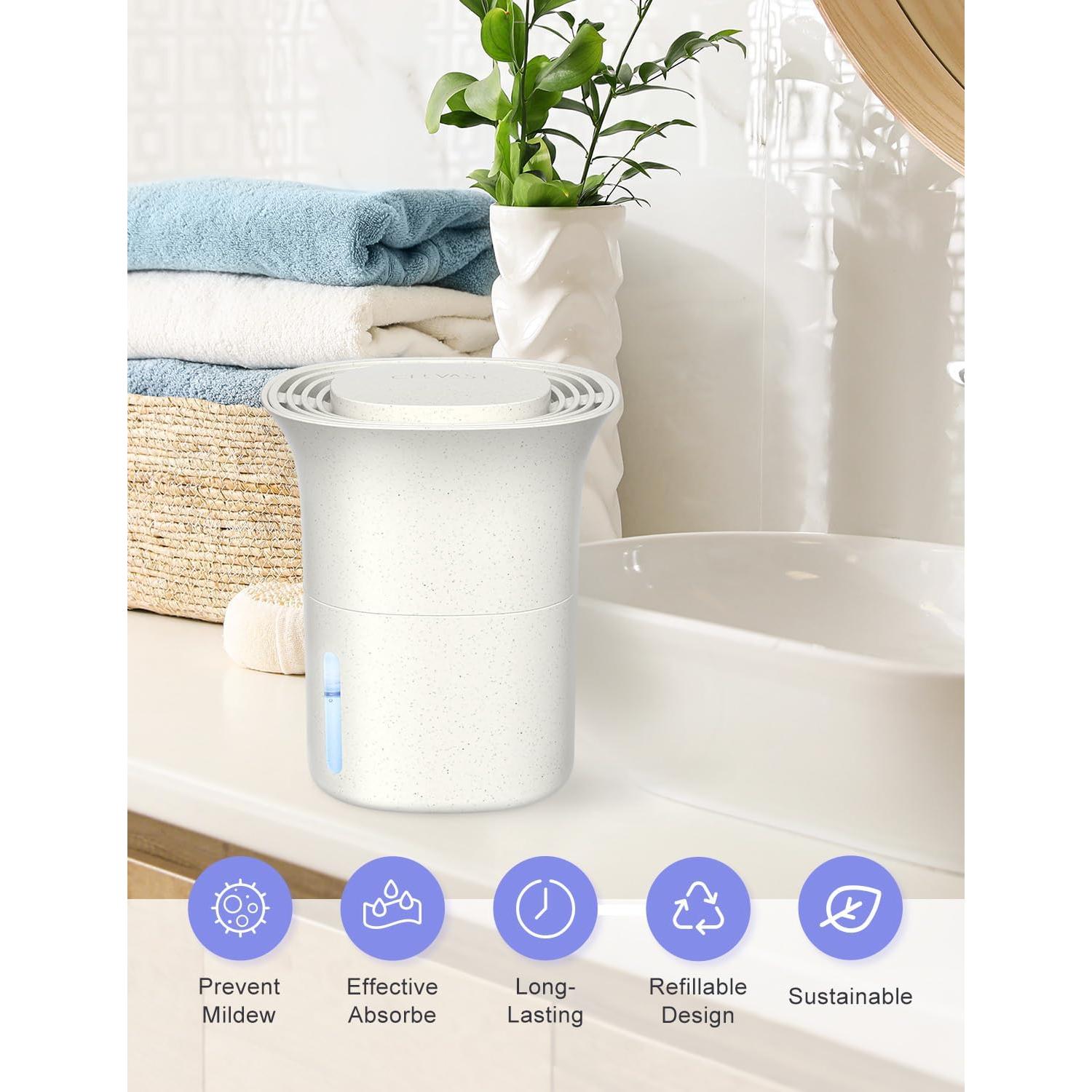 CLEVAST Cubo Deshumidificador Reutilizable 350g para Closet