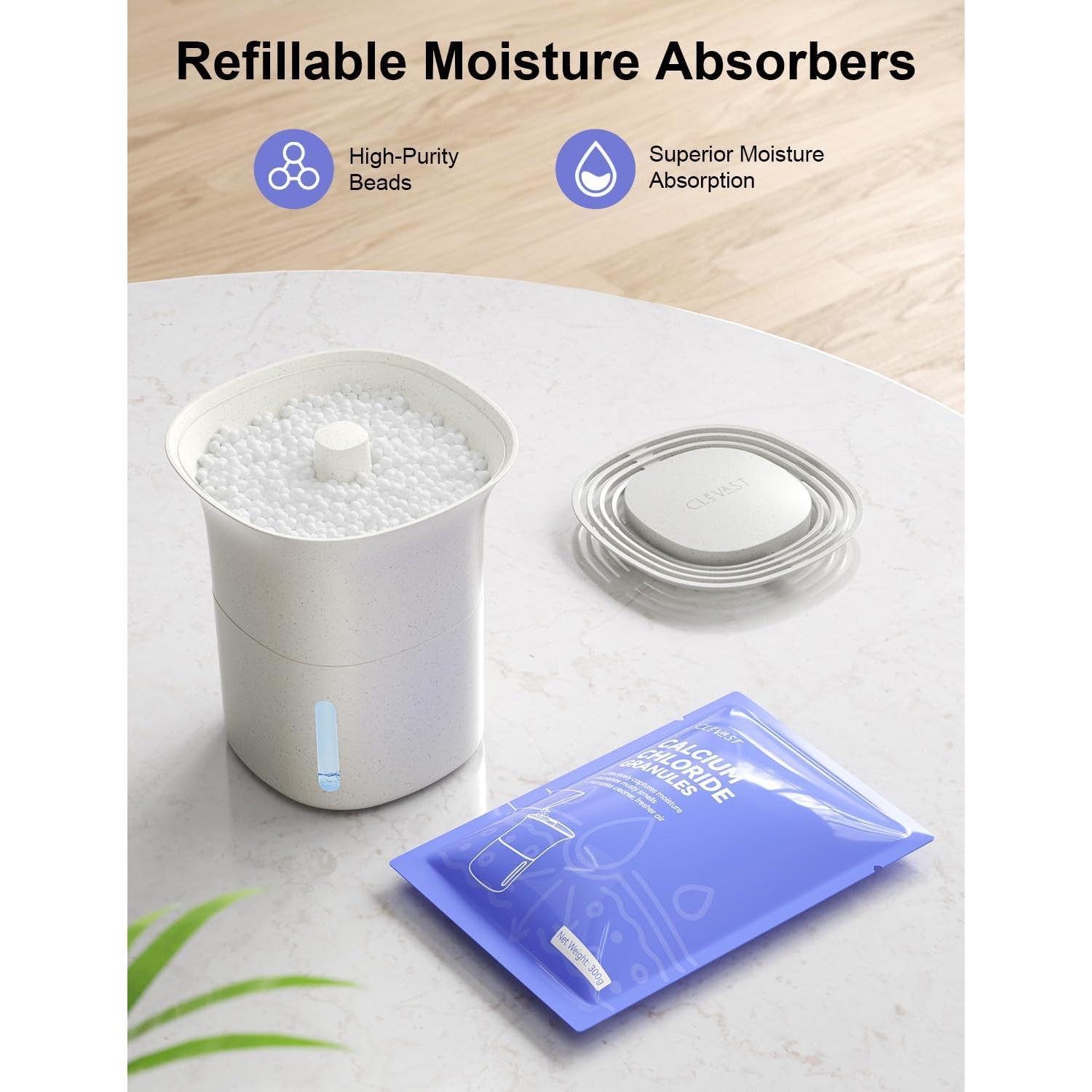 CLEVAST Cubo Deshumidificador Reutilizable 350g para Closet