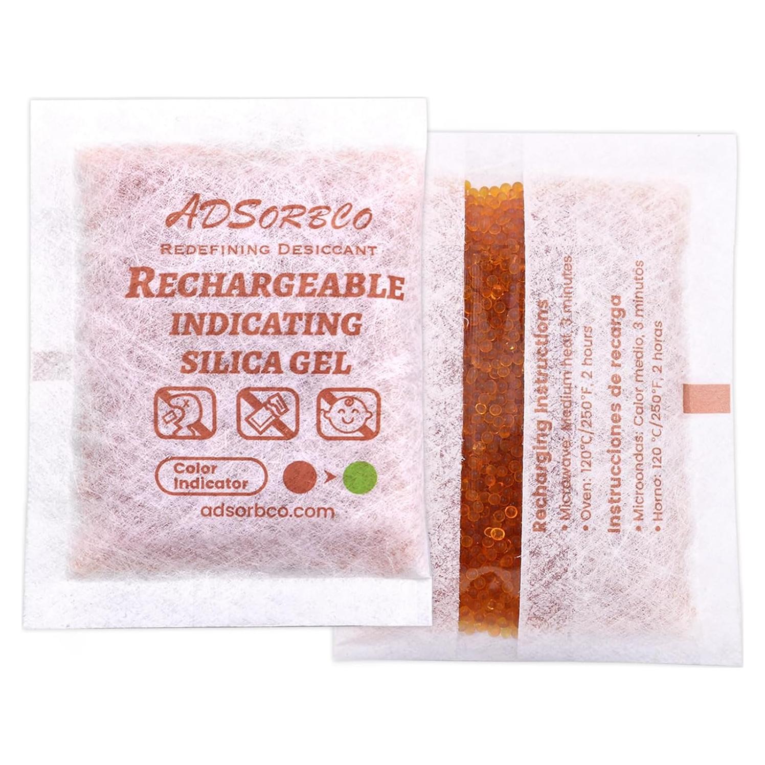 Paquetes Deshidratantes Recargables Adsorbco 30g - 15 Paquetes