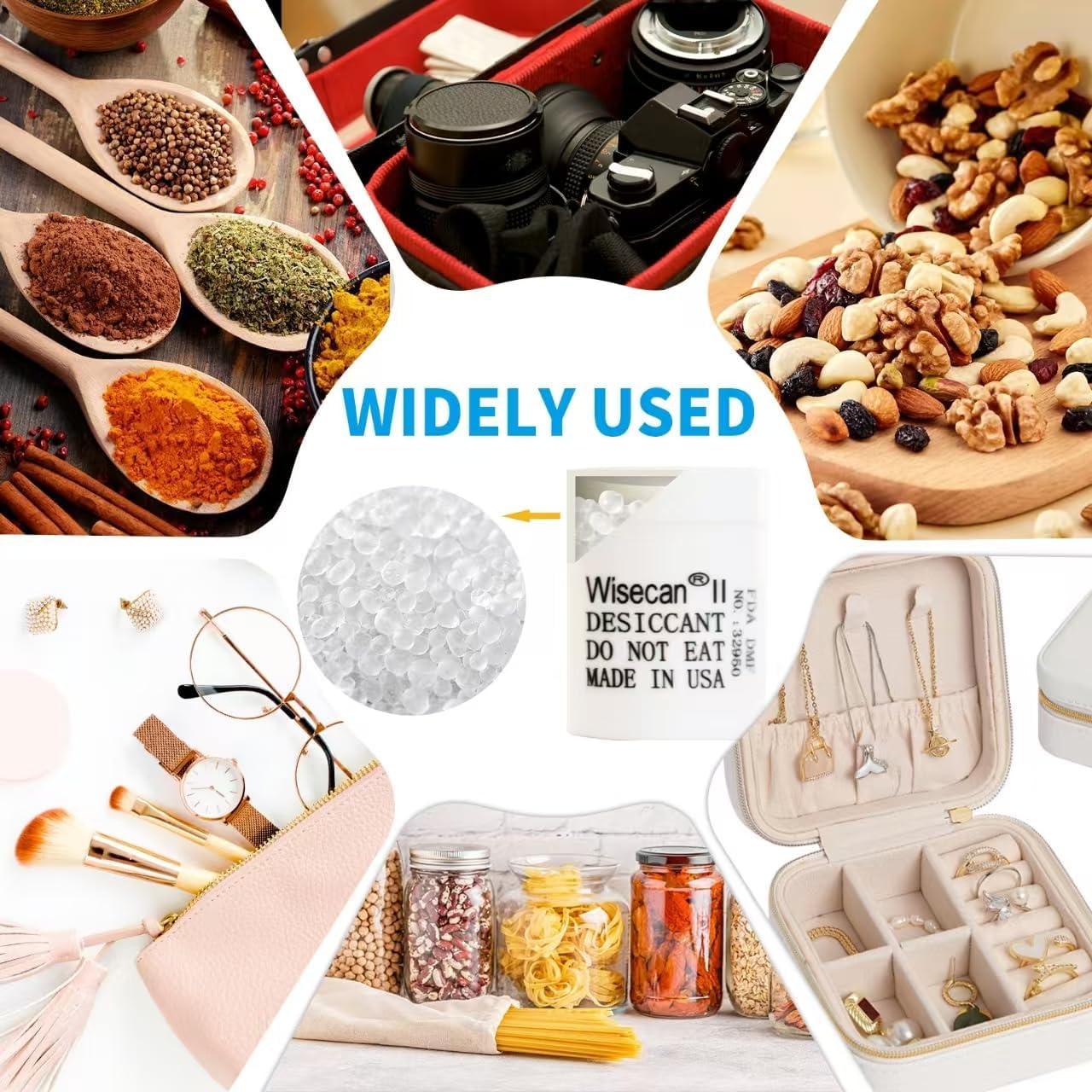 100 Canisters Gel de Silica 1g Wisecan - Deshidratantes Seguros