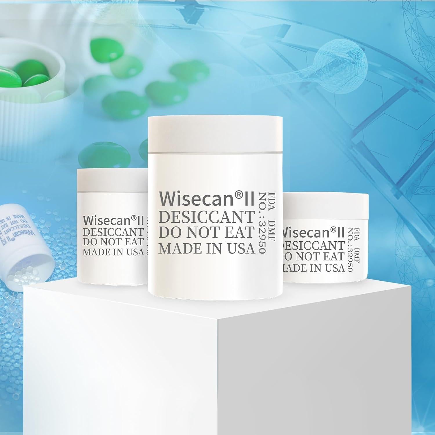 100 Canisters Gel de Silica 1g Wisecan - Deshidratantes Seguros