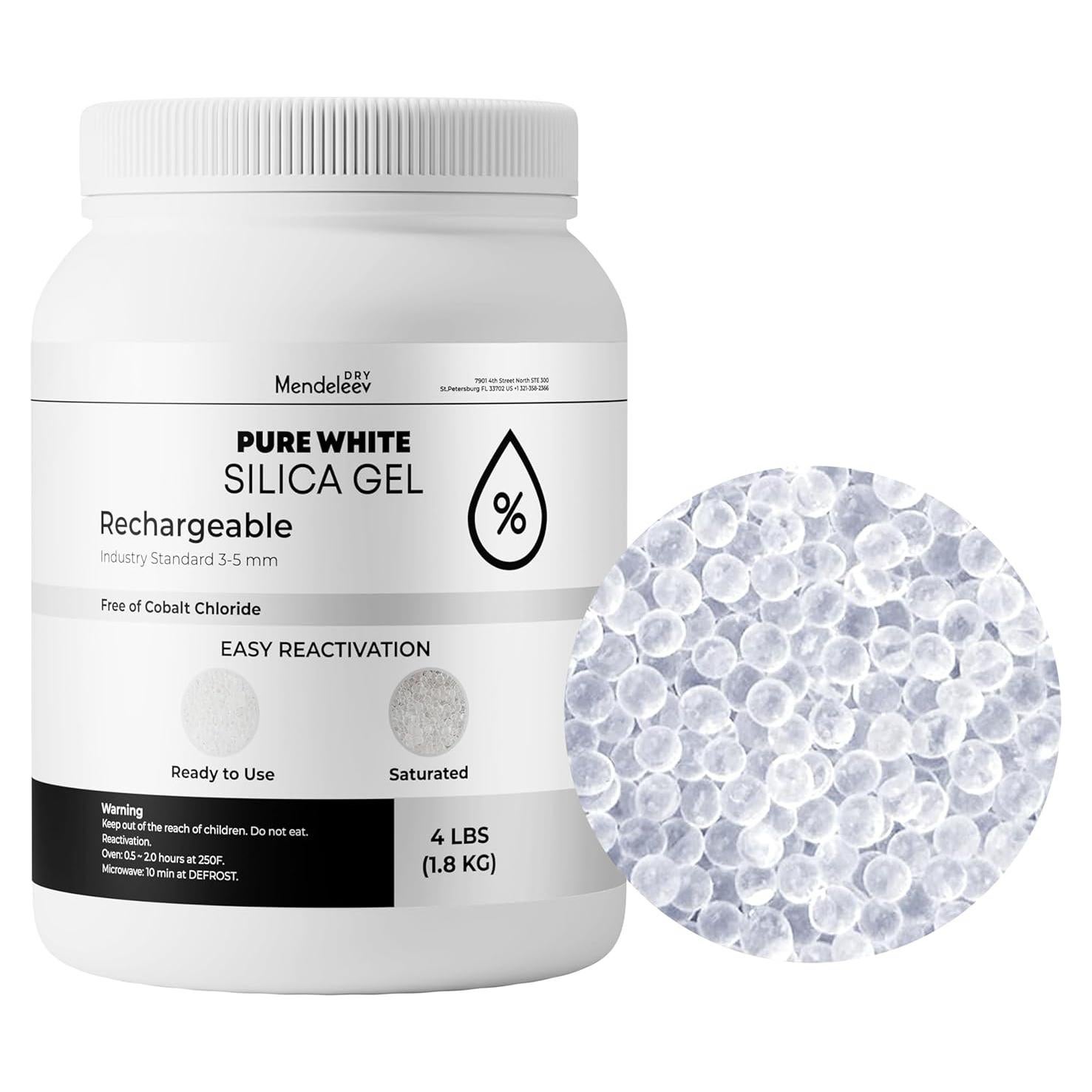 Perlas de Silicona Deshidratante Mendeleed 1.98 kg Reutilizables