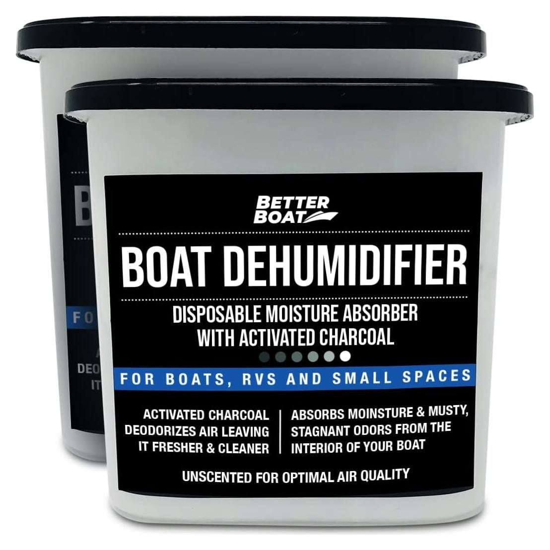Deshumidificador de Barco Better Boat, Paquete de 2, Sin Fragancia