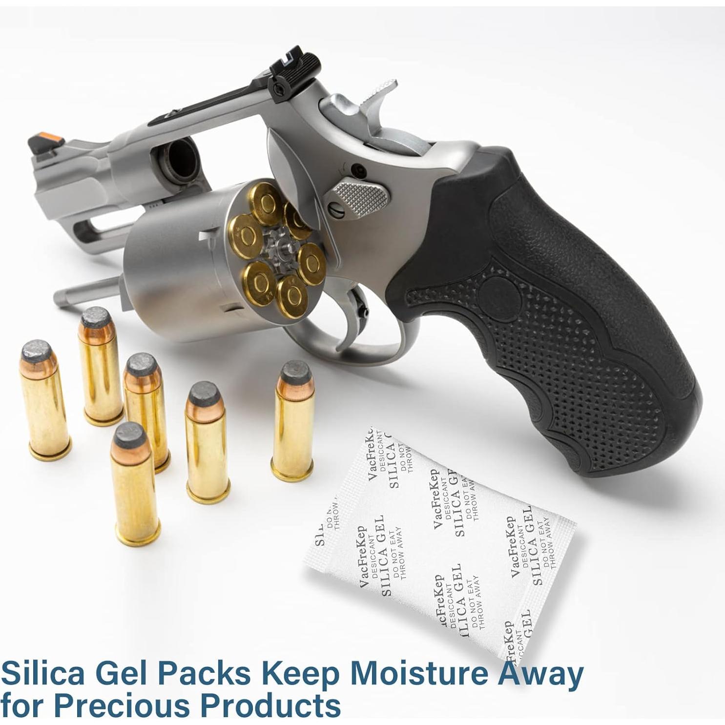 Paquetes de Gel de Silica Grado Alimenticio VacFreKep 10g x 150