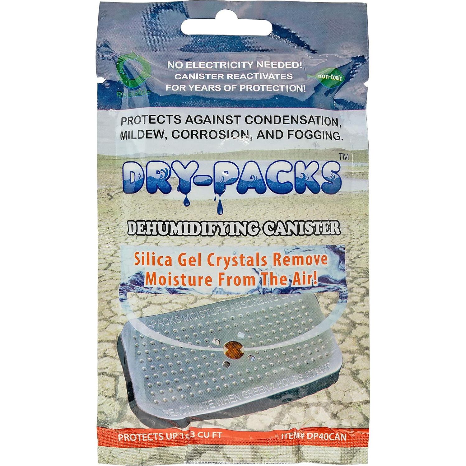 Gel de Sílice Deshidratante Dry-Packs 40g Lata Aluminio Sin Cobalto