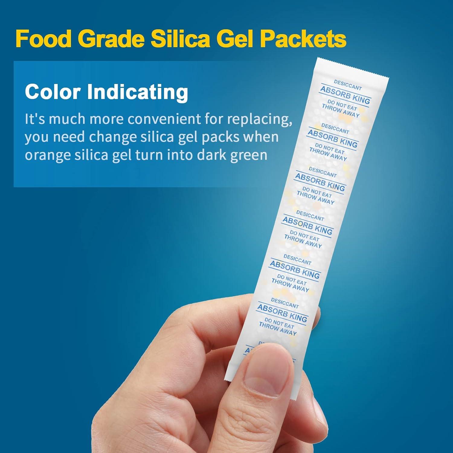 Paquetes de Gel de Sílice Absorbking 10g - 150 Unidades Grado Alimenticio