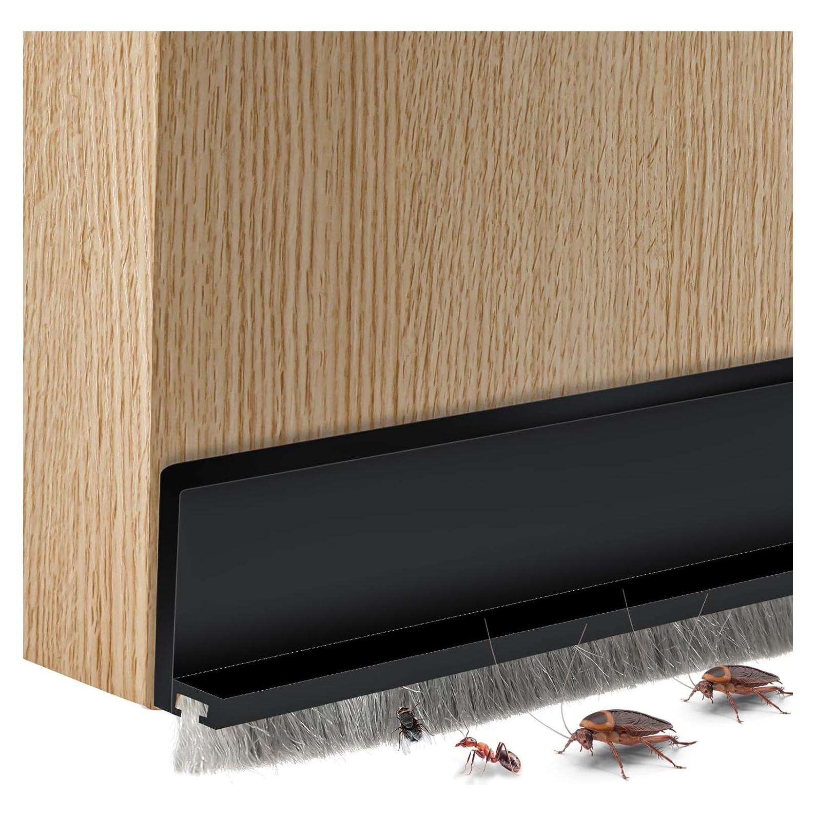 Barrera para Puerta x2 xbaiyanr 100cm Silicona Aislante Negro