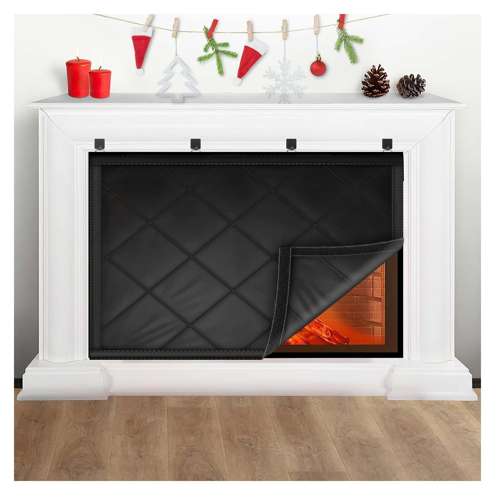 Cubierta de Chimenea CADARA 42x91 cm Aislamiento Negra