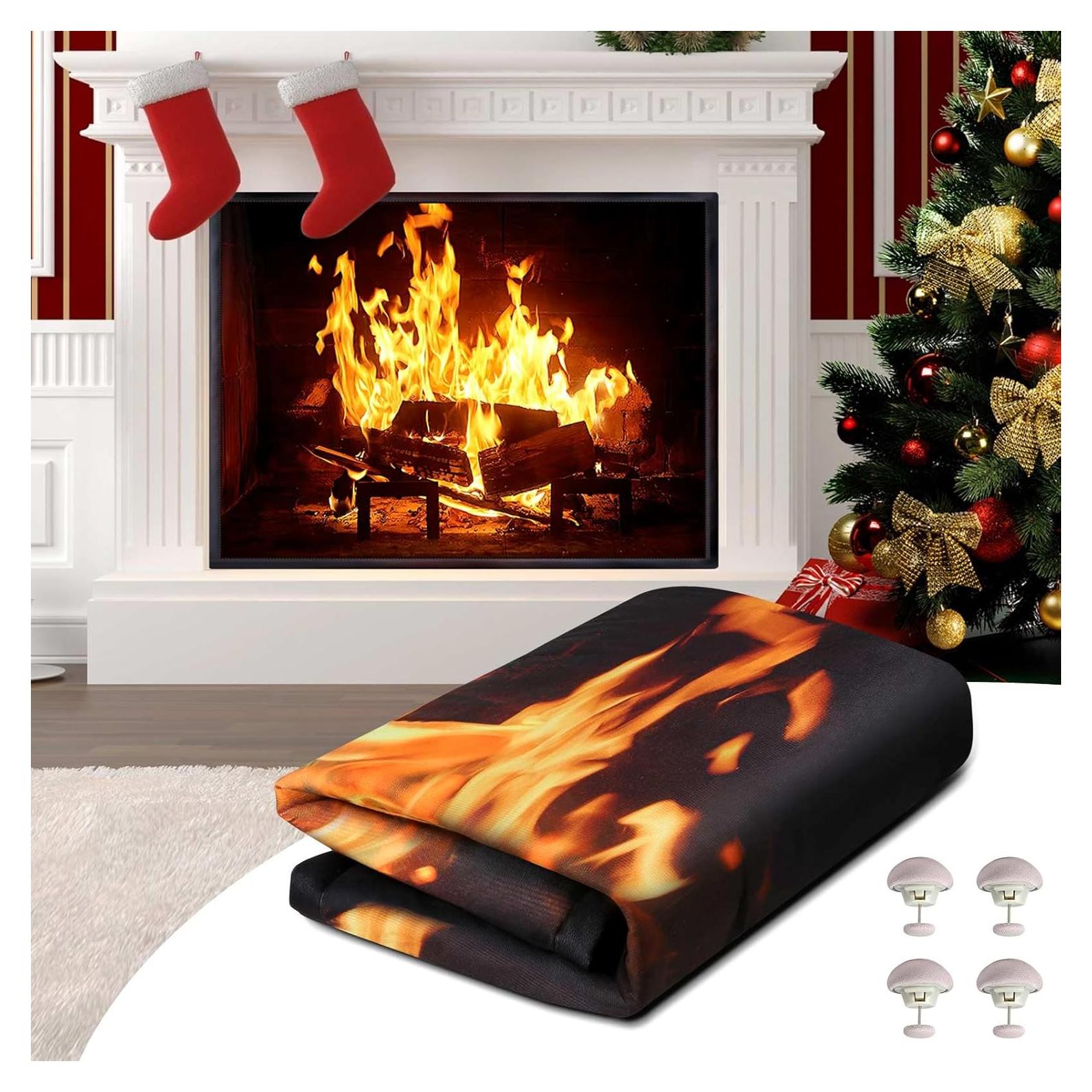 Cubierta Magnética para Chimenea CADARA 83.82x73.66 cm Ahorra Energía